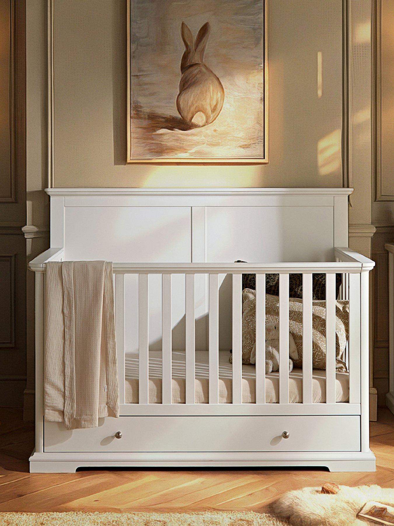 Image 1 of 6 of CuddleCo Beaumont Grand Cot Bed - White
