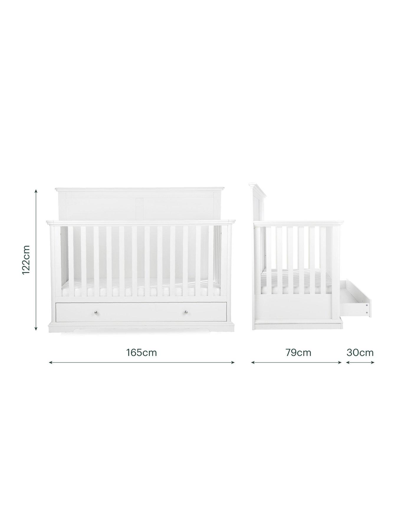 Image 5 of 6 of CuddleCo Beaumont Grand Cot Bed - White