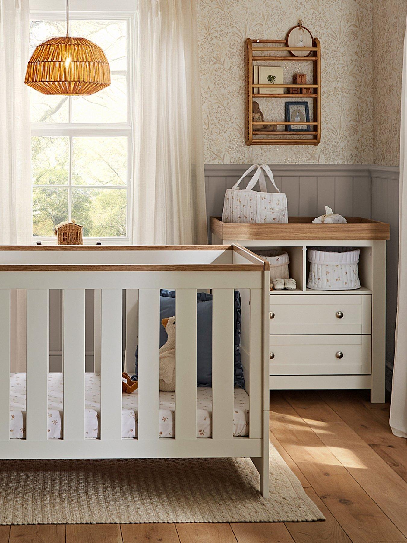 CuddleCo Burford 2 Piece Furniture Set - White & Oak
