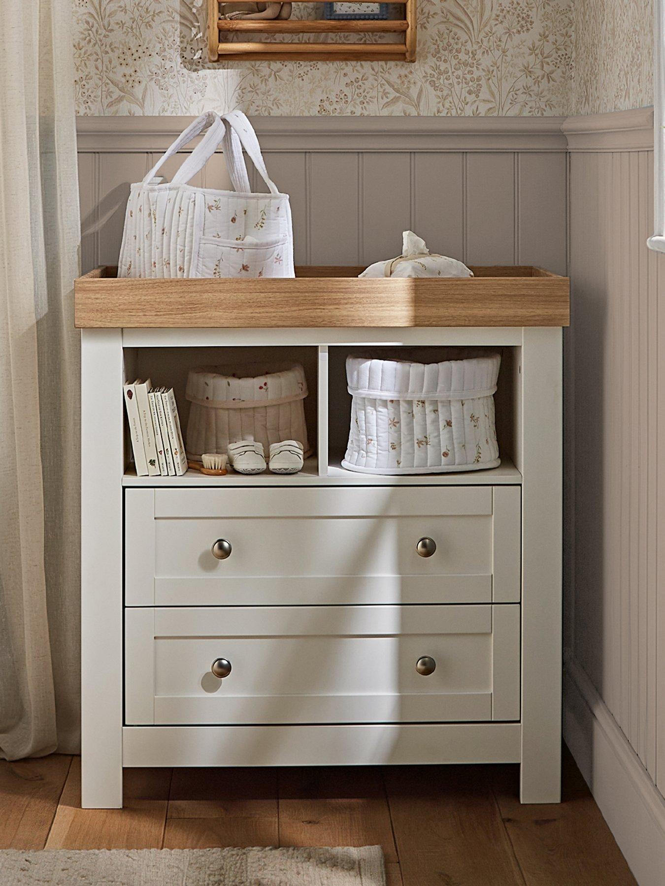 CuddleCo Burford Dresser Changer - White & Oak