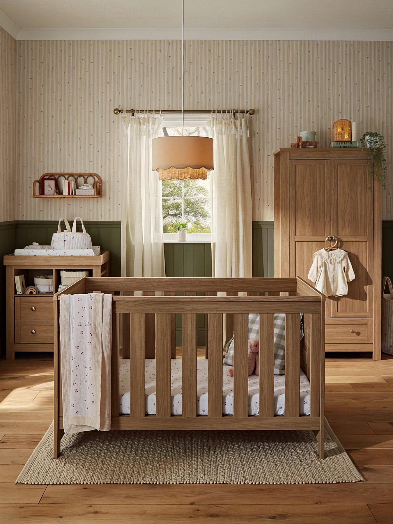 CuddleCo Burford 3 Piece Furniture Set - Oak