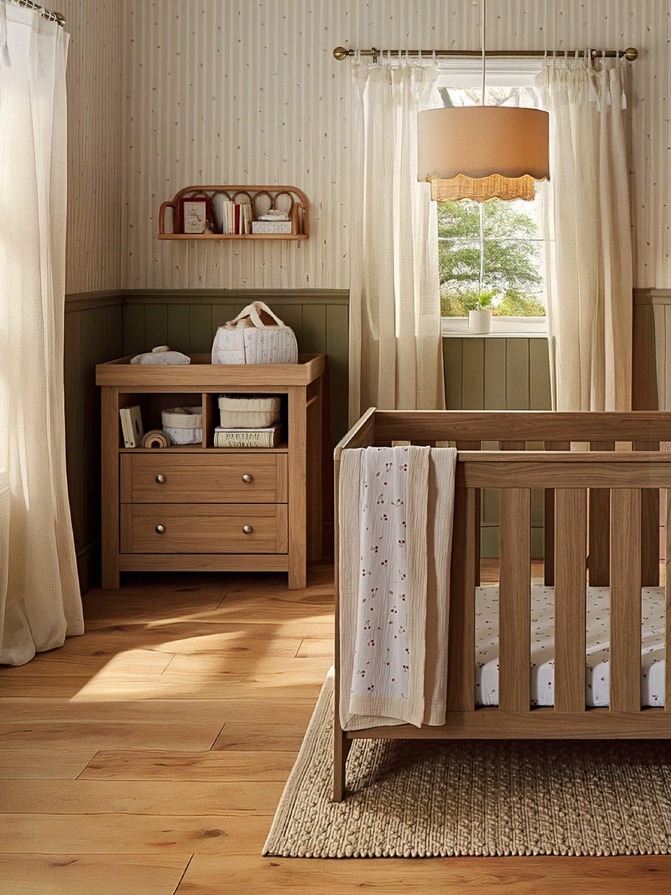 CuddleCo Burford 2 Piece Furniture Set - Oak