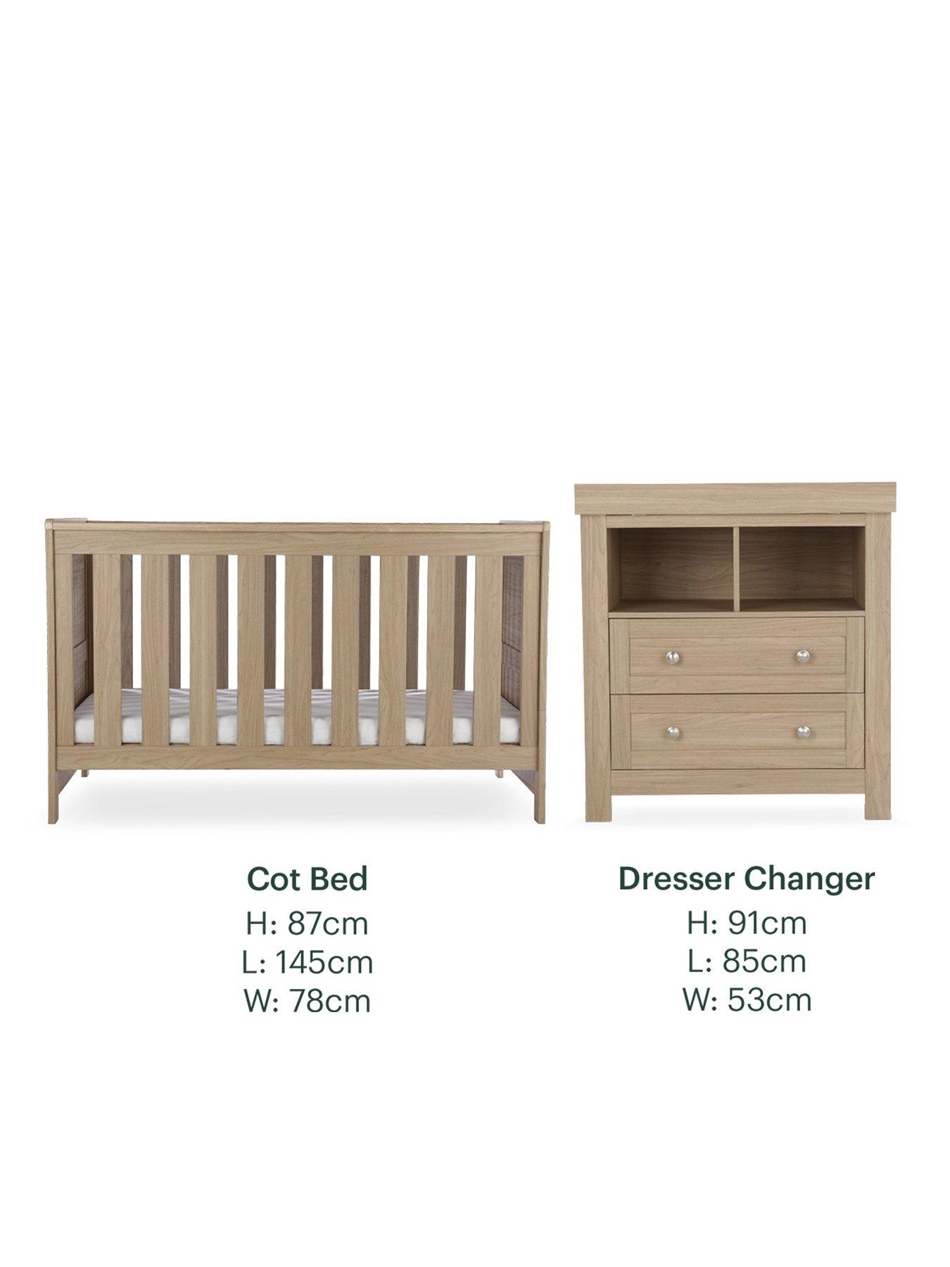 Image 7 of 8 of CuddleCo Burford 2 Piece Furniture Set - Oak