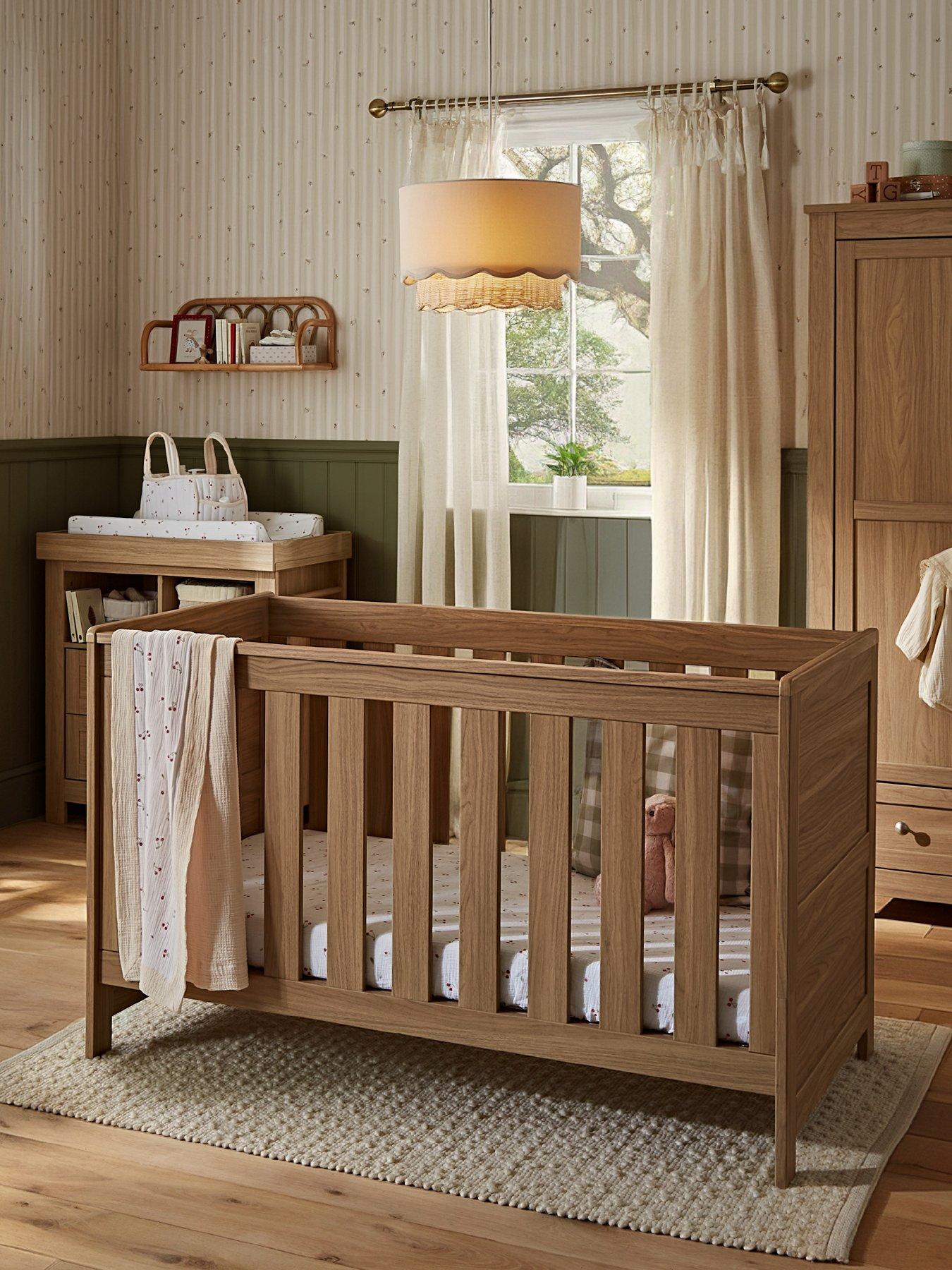  image of cuddleco-burford-cot-bed-oak