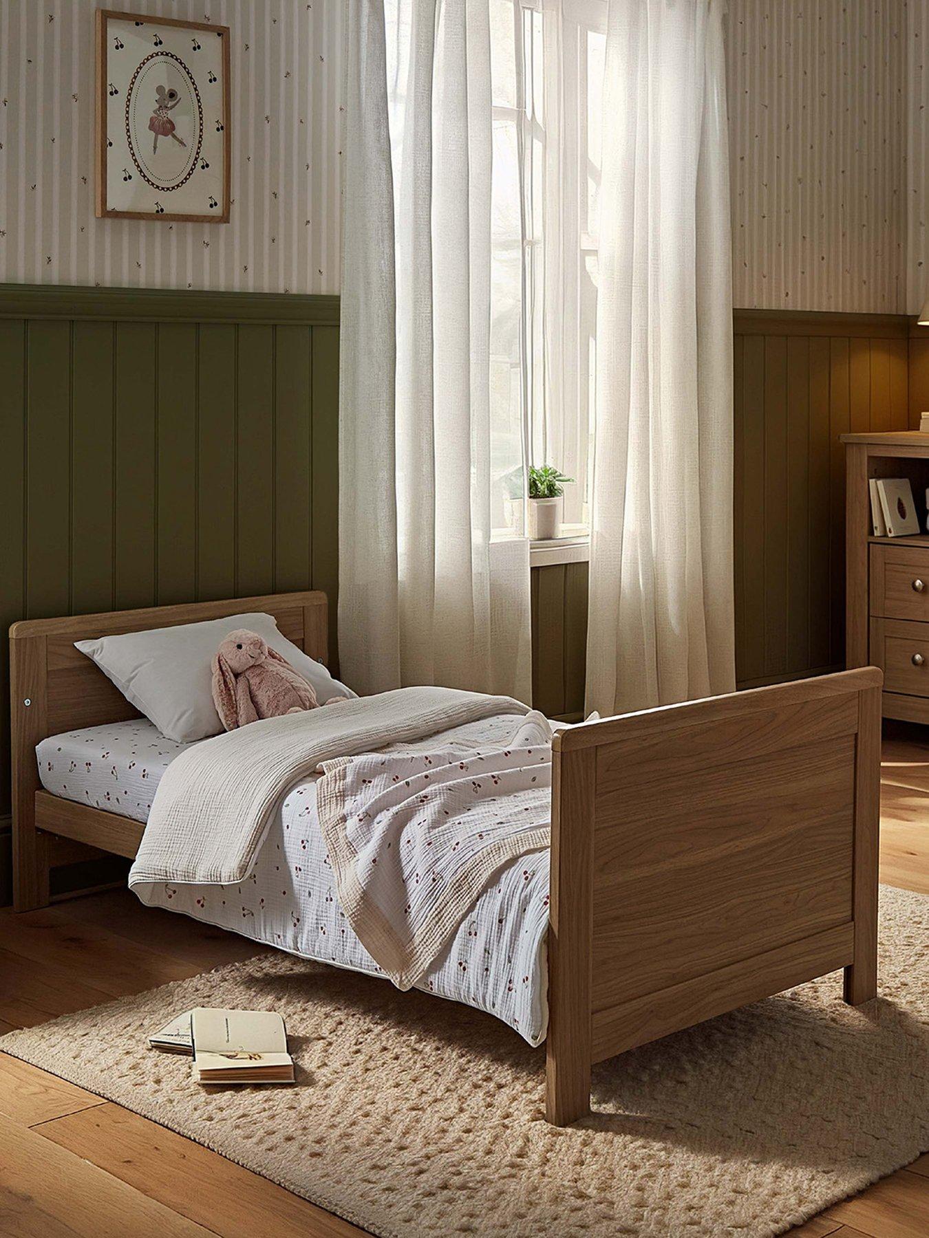  image of cuddleco-burford-cot-bed-oak