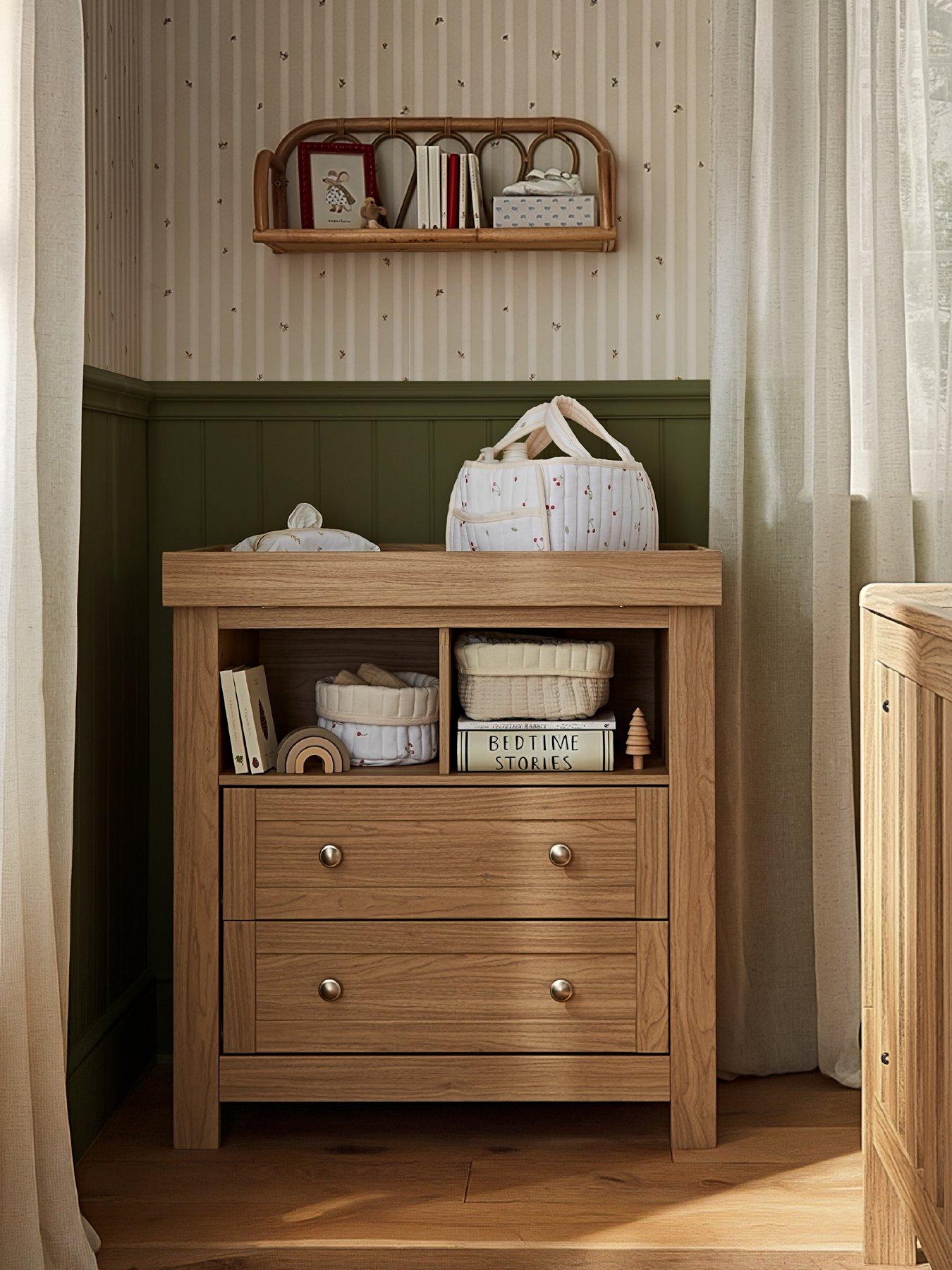 Image 1 of 8 of CuddleCo Burford Dresser Changer - Oak