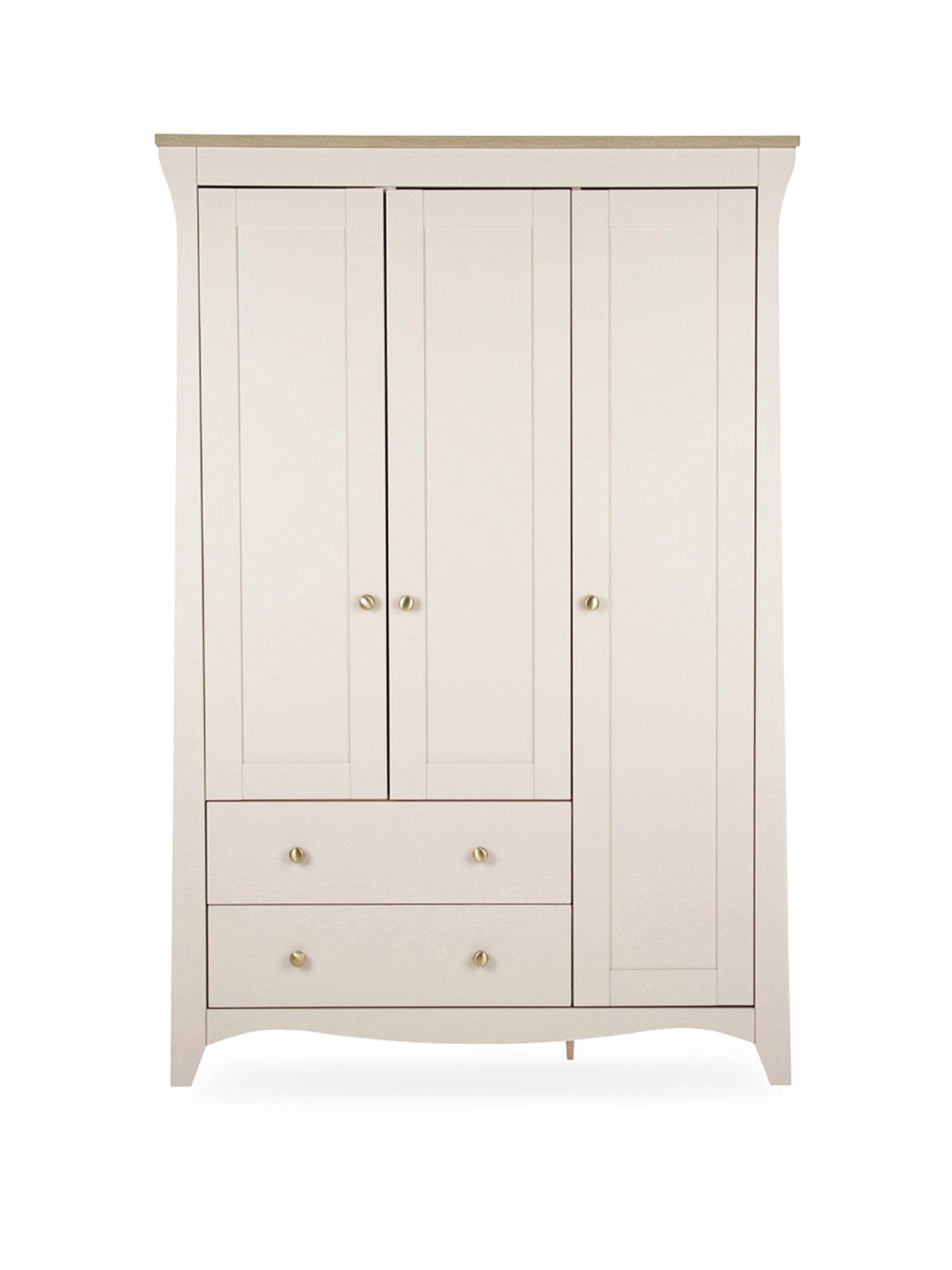 Image 2 of 6 of CuddleCo Clara Triple Wardrobe - Cashmere & Ash