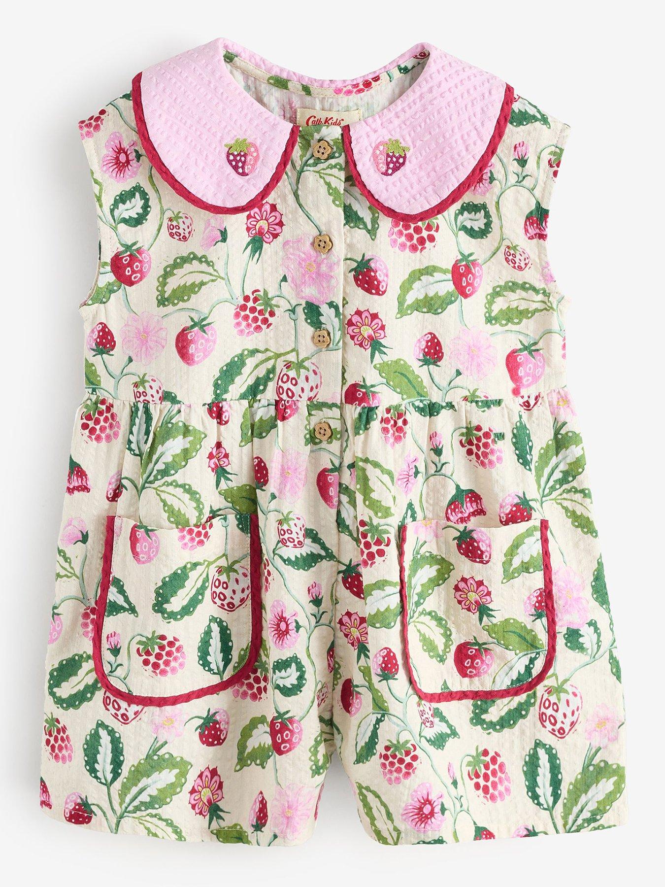 Image 1 of 4 of Cath Kidston Fruit Playsuit - Green