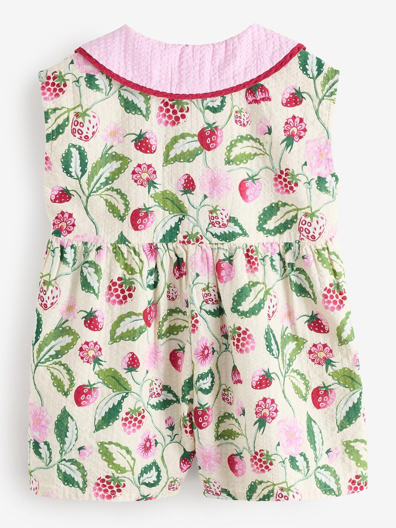 Image 2 of 4 of Cath Kidston Fruit Playsuit - Green