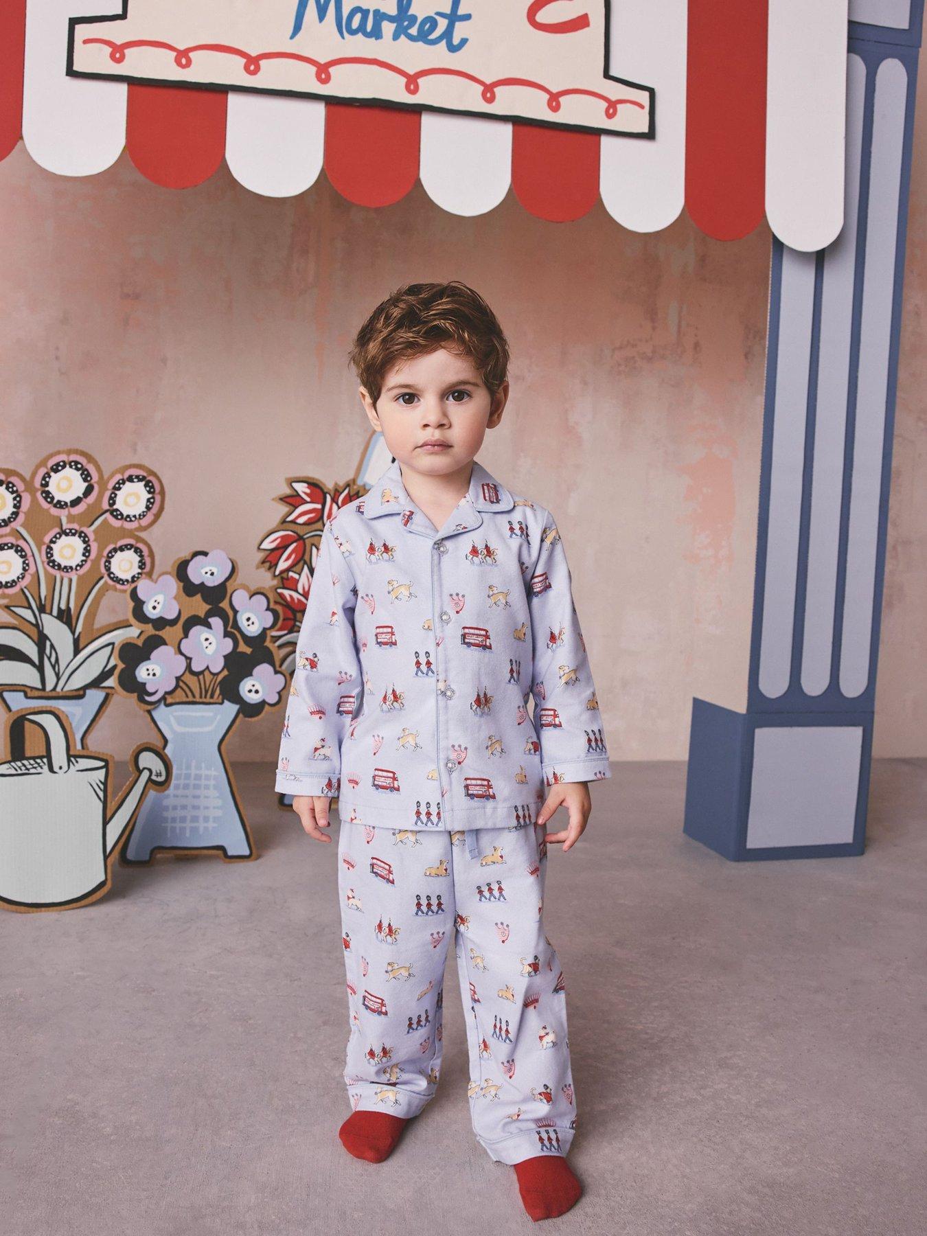 Cath Kidston Younger Boys London Themed Pyjamas - Blue