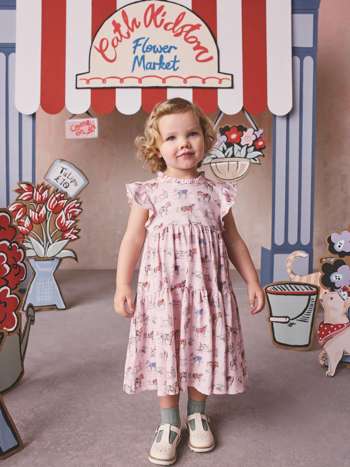 Cath Kidston Younger Girls Tiered Horse Dress - Pink