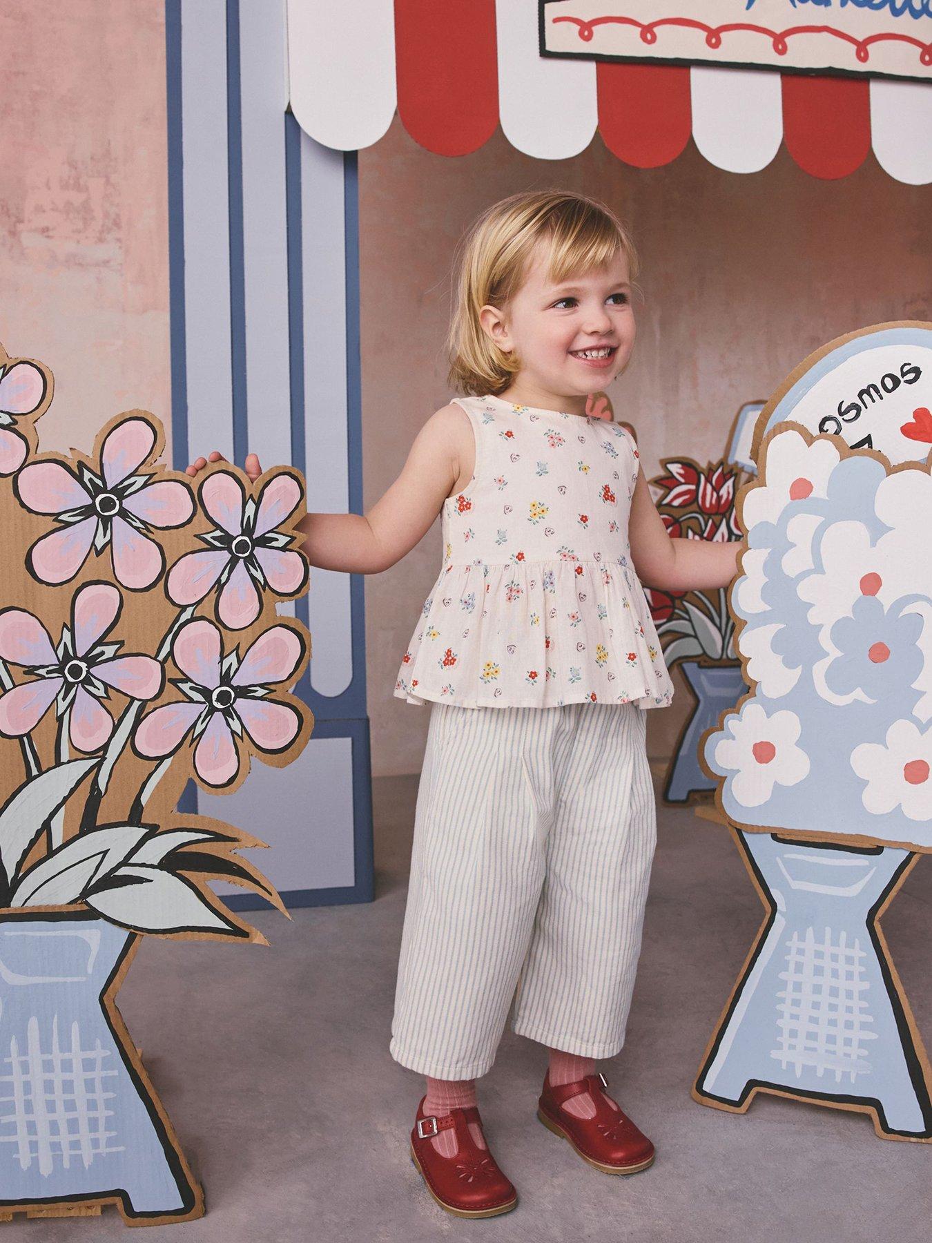 Cath Kidston Younger Girls Ditsy Blouse Trouser Set - Cream