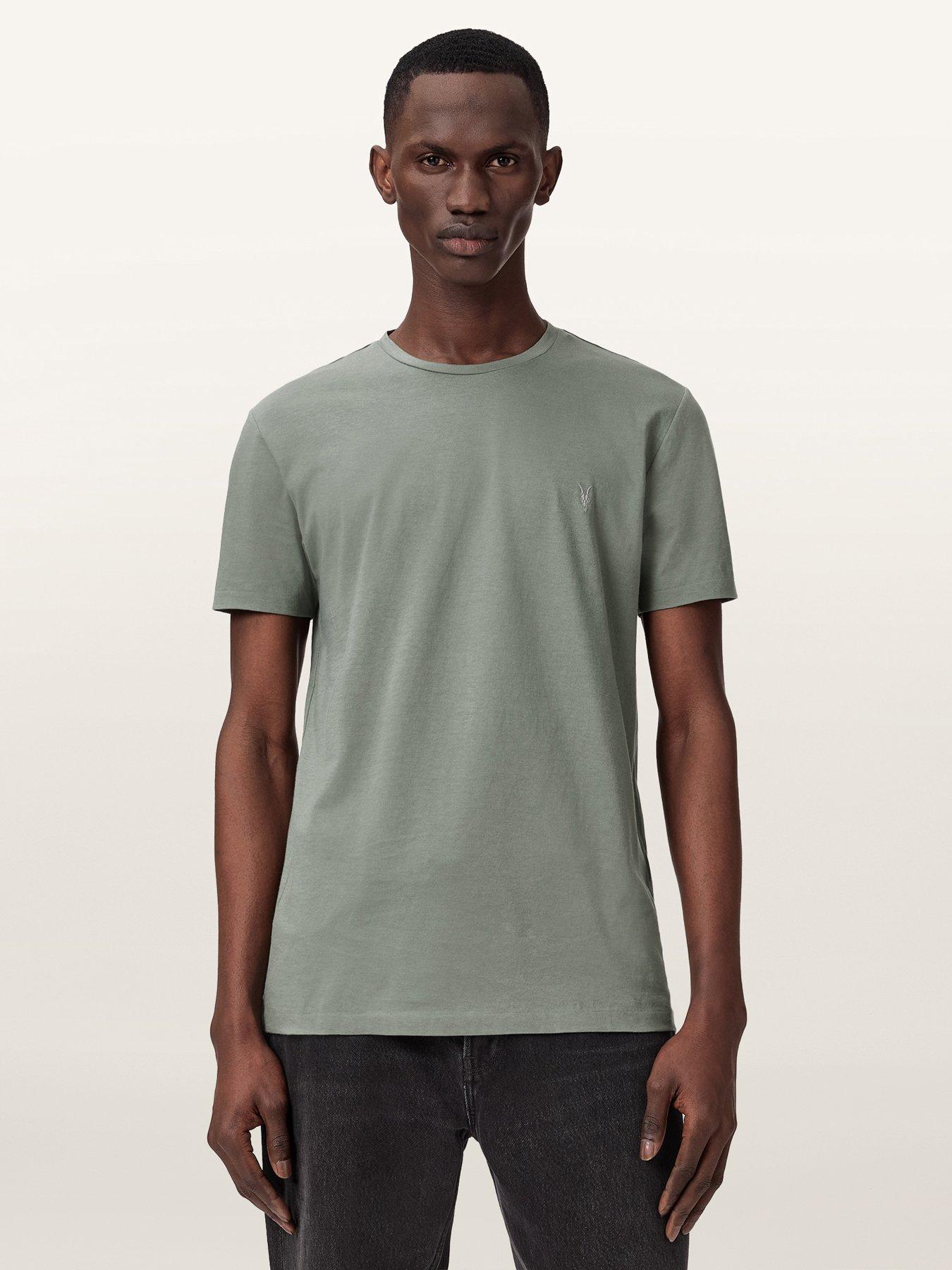 AllSaints Tonic Crew Neck T-Shirt - Spring Green