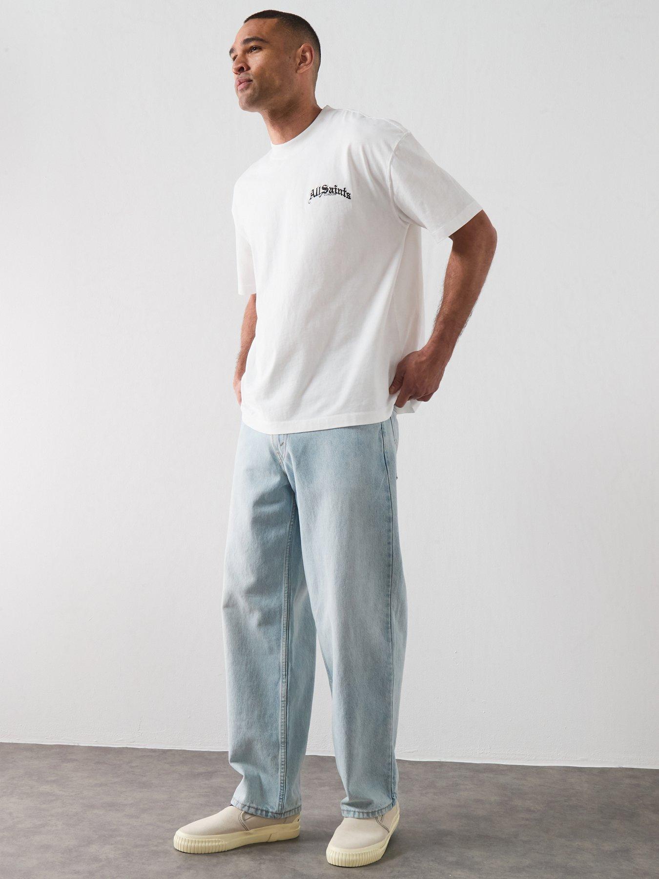 Image 3 of 6 of AllSaints Descent Graphic T-Shirt - White