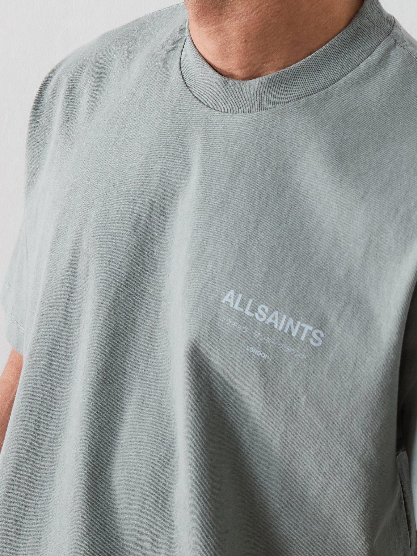 Image 6 of 6 of AllSaints Underground Graphic T-Shirt - Grey
