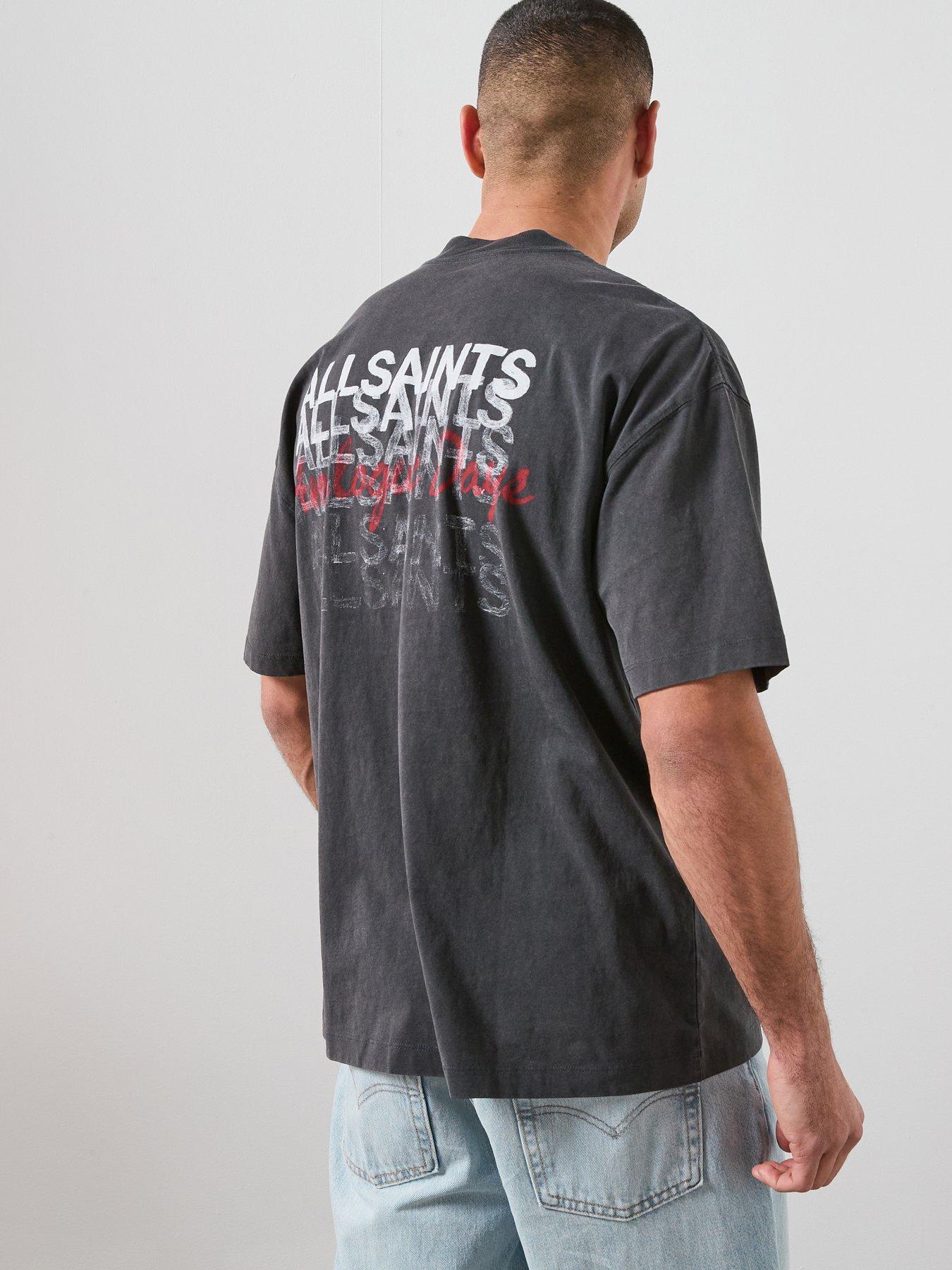 AllSaints Graphene Back Print Graphic T-Shirt - Black