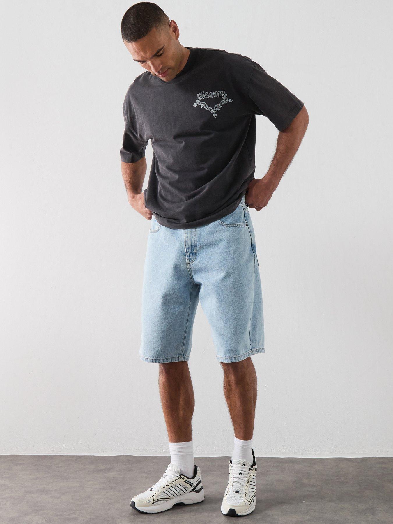 Image 3 of 6 of AllSaints Drip Graphic T-Shirt - Black