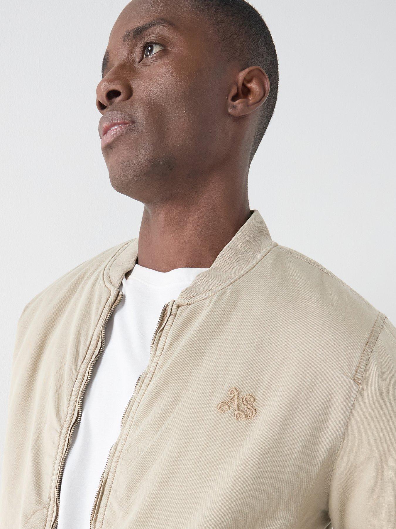 Image 4 of 6 of AllSaints Forrest Bomber Jacket - Light Brown