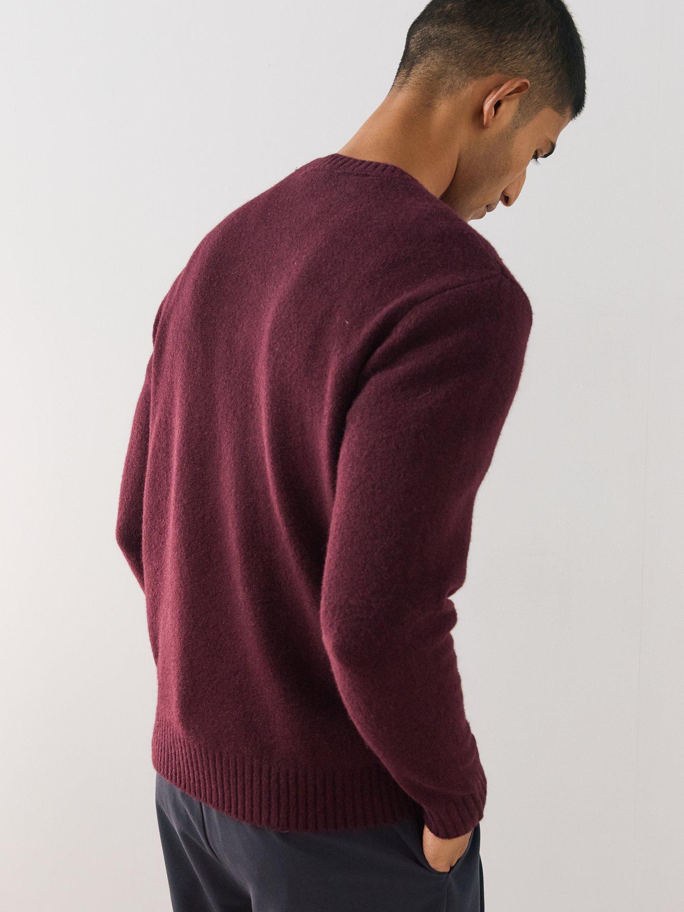 Image 2 of 6 of The Very Collection Mens Supersoft Crew Neck Jumper - Burgundy