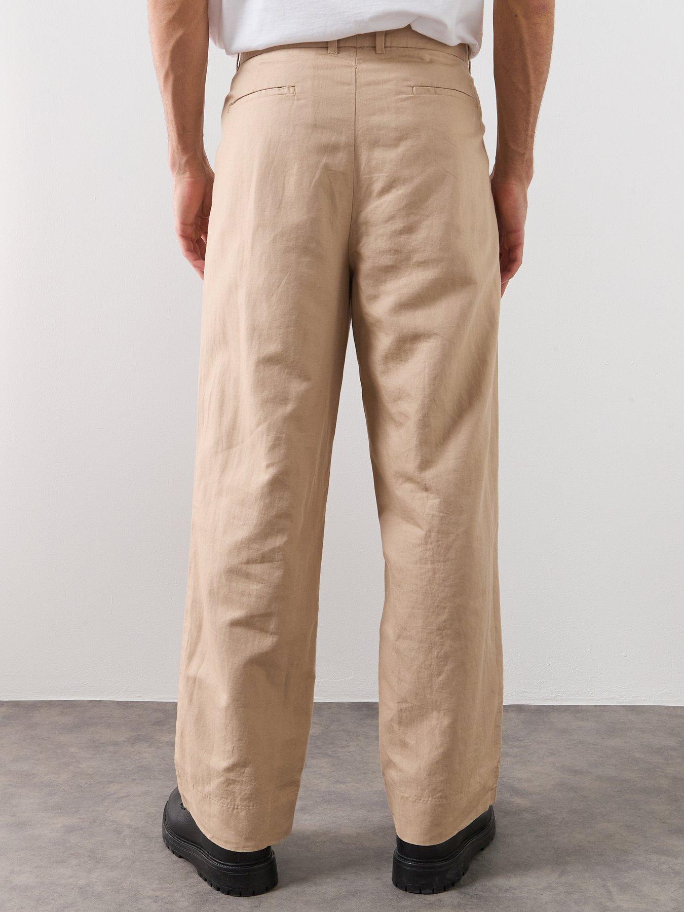 Image 2 of 6 of AllSaints Roland Trousers - Beige