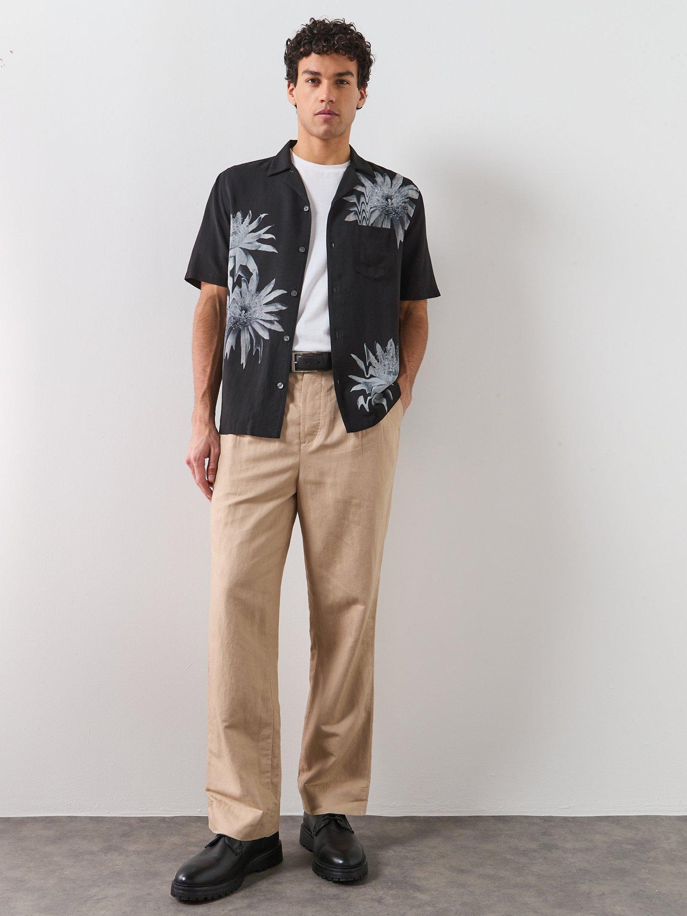 Image 3 of 6 of AllSaints Roland Trousers - Beige