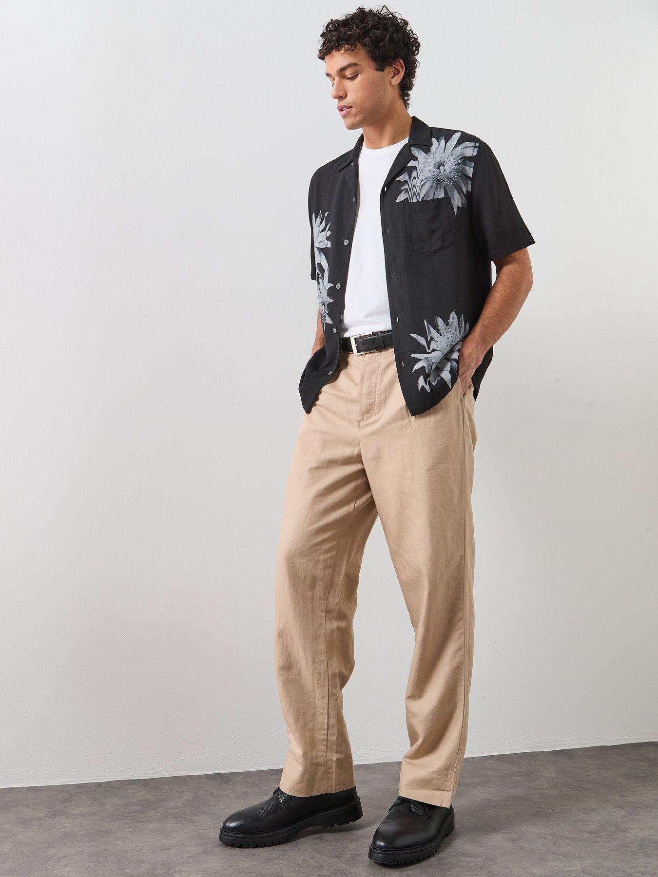 Image 5 of 6 of AllSaints Roland Trousers - Beige