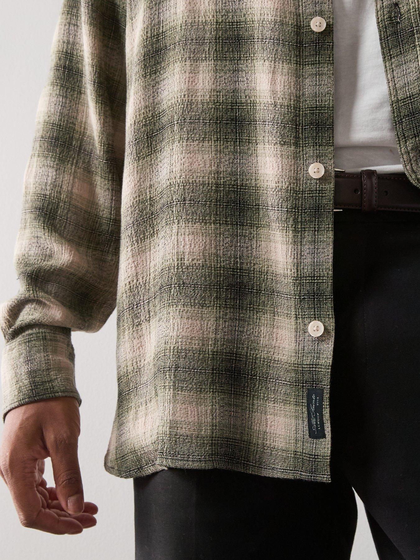 Image 4 of 6 of AllSaints Lumley Long Sleeve Checked Shirt