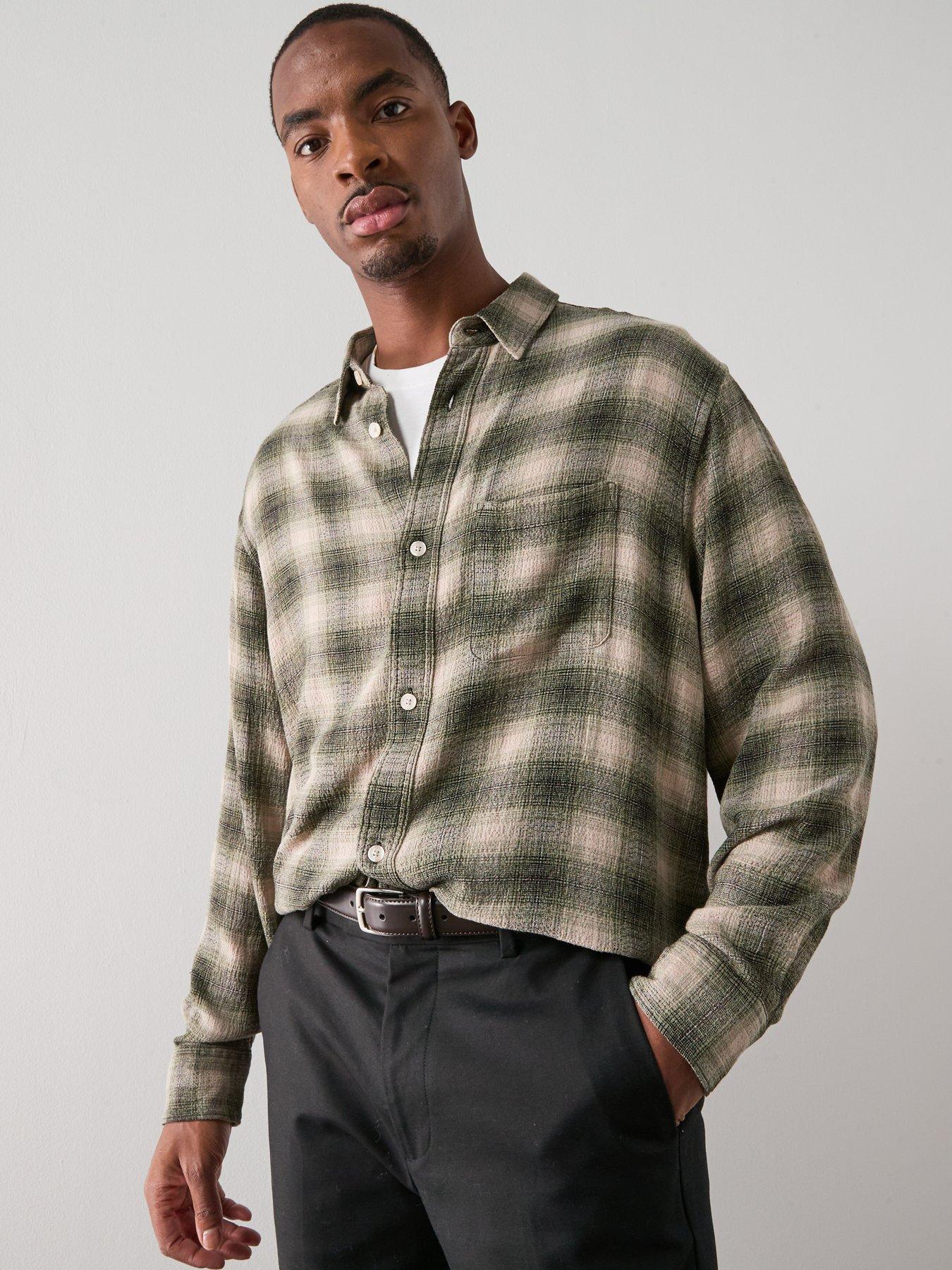 Image 5 of 6 of AllSaints Lumley Long Sleeve Checked Shirt