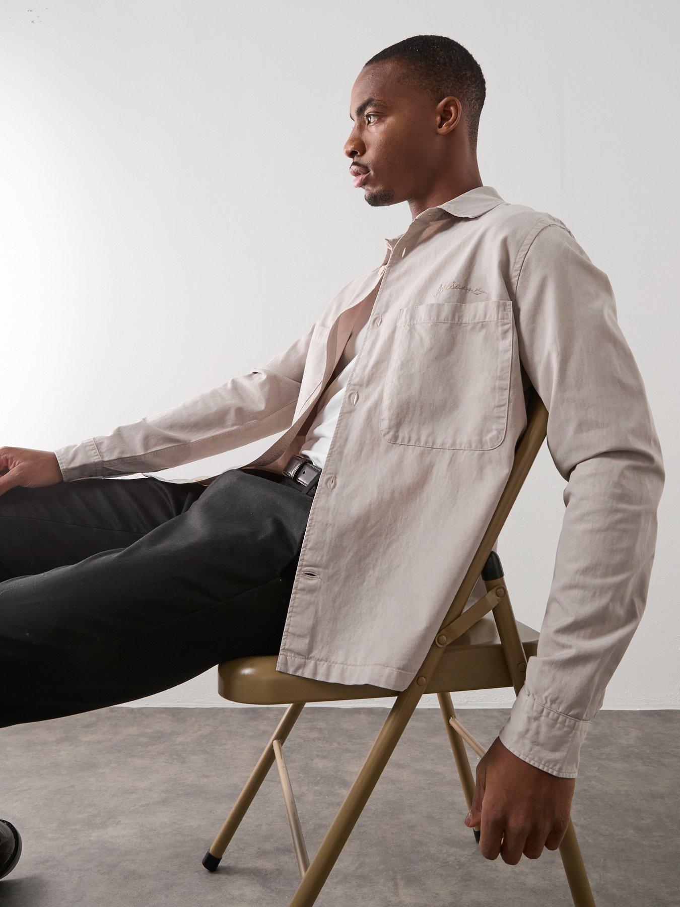  image of allsaints-rohdi-long-sleeve-overshirt
