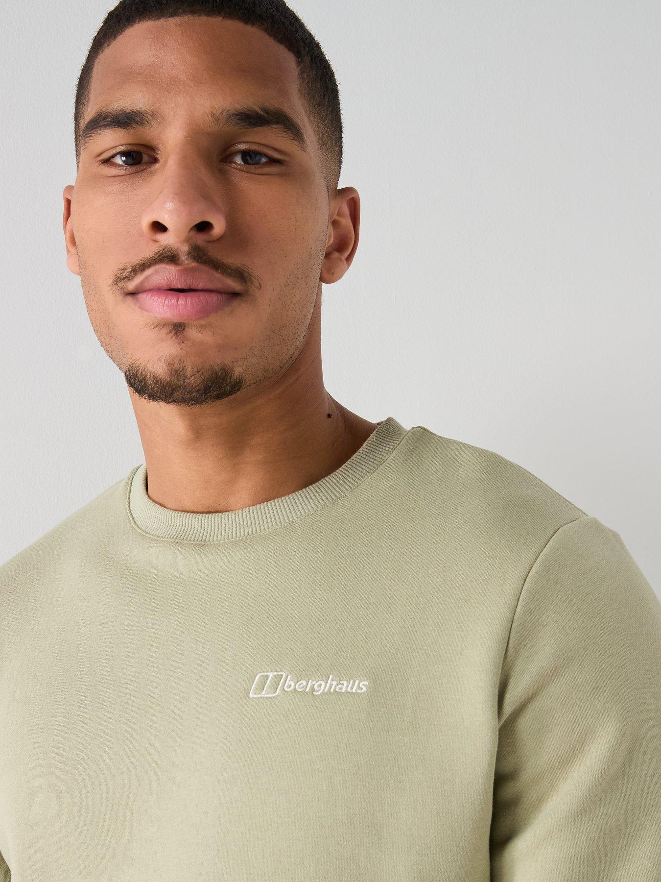 Image 4 of 5 of Berghaus Mens Logo Crew Sweatshirt - Green