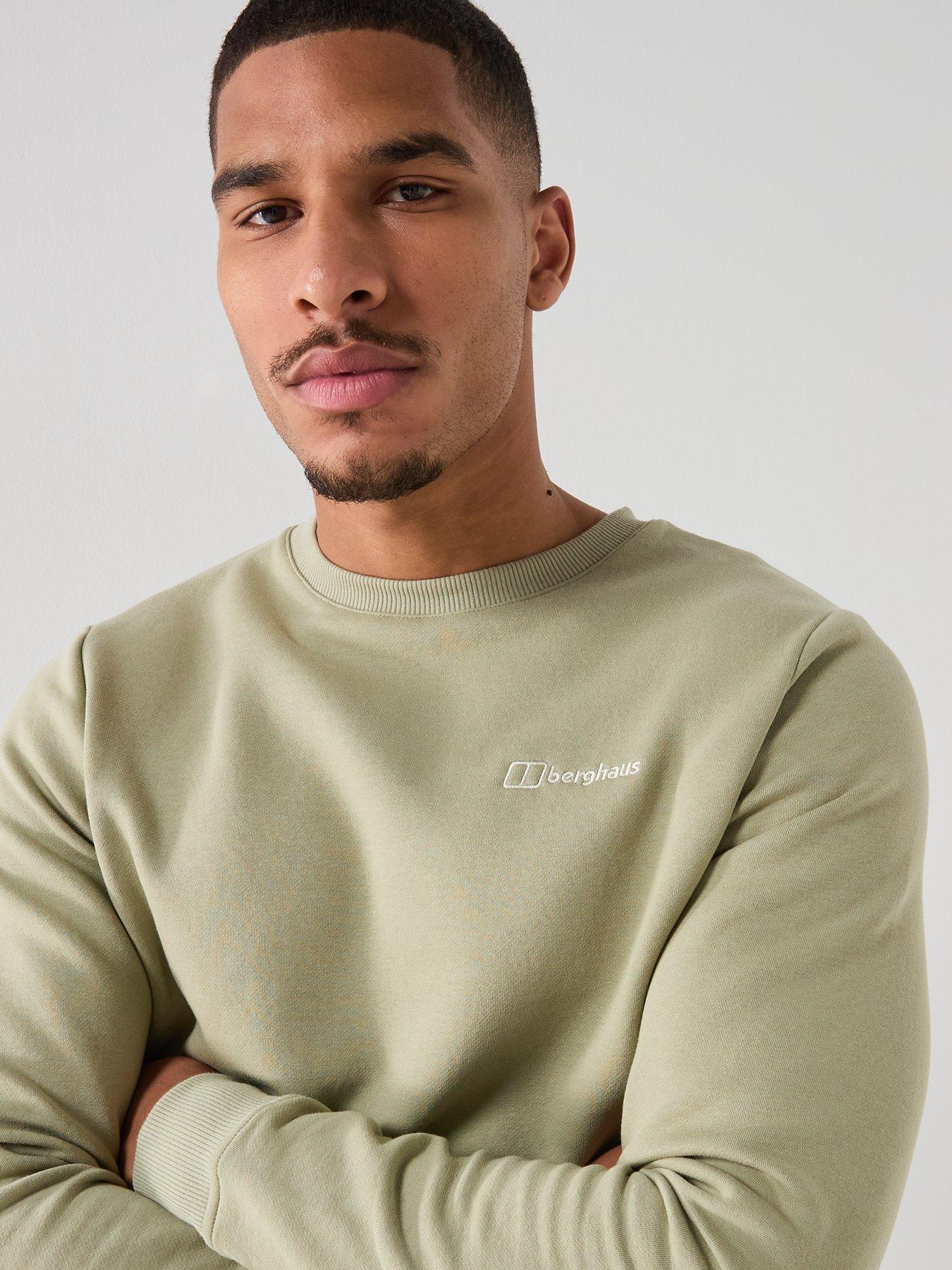 Image 5 of 5 of Berghaus Mens Logo Crew Sweatshirt - Green
