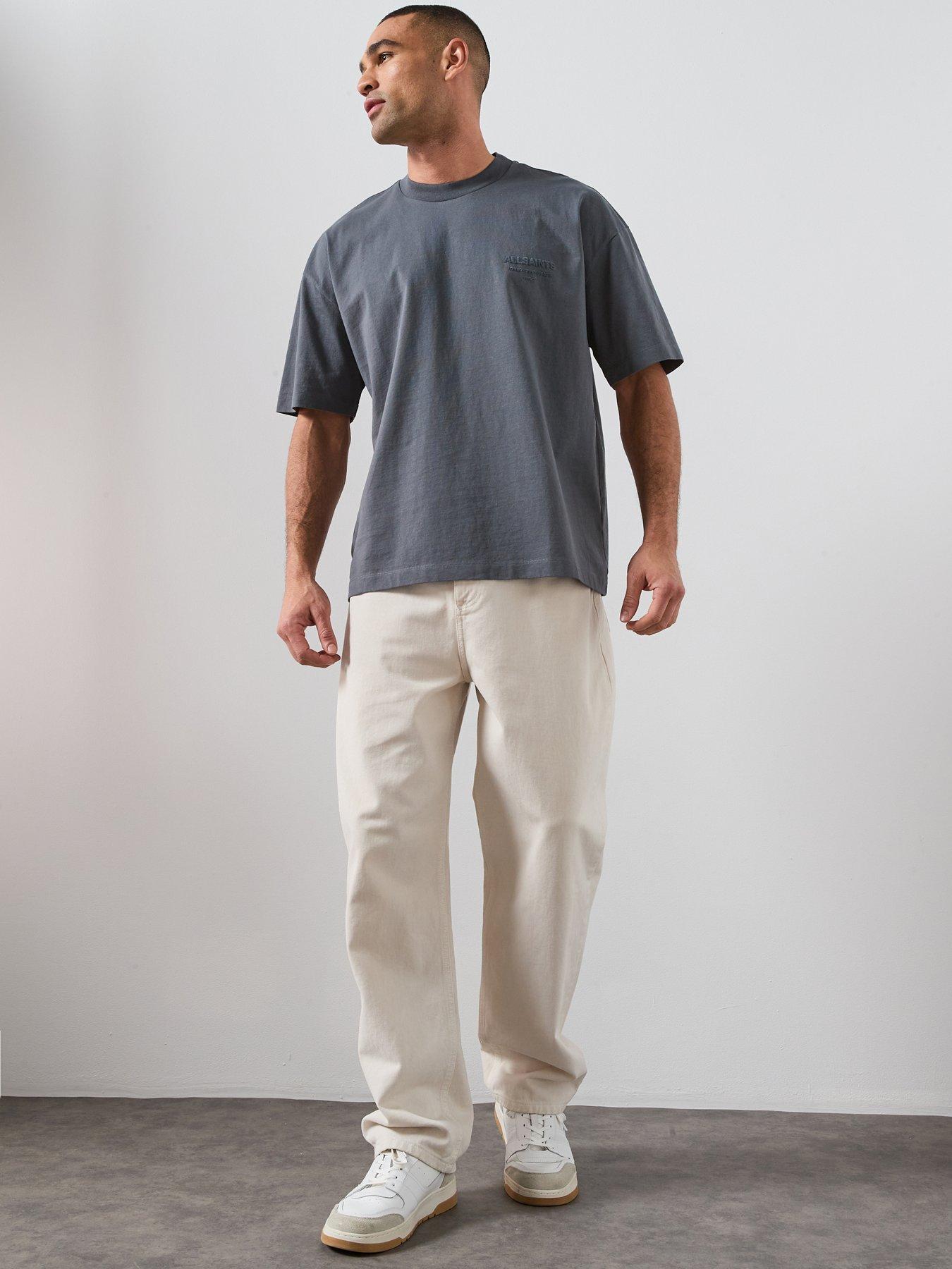 Image 3 of 6 of AllSaints Xander Short Sleeve Crew Neck T-Shirt - Dark Blue