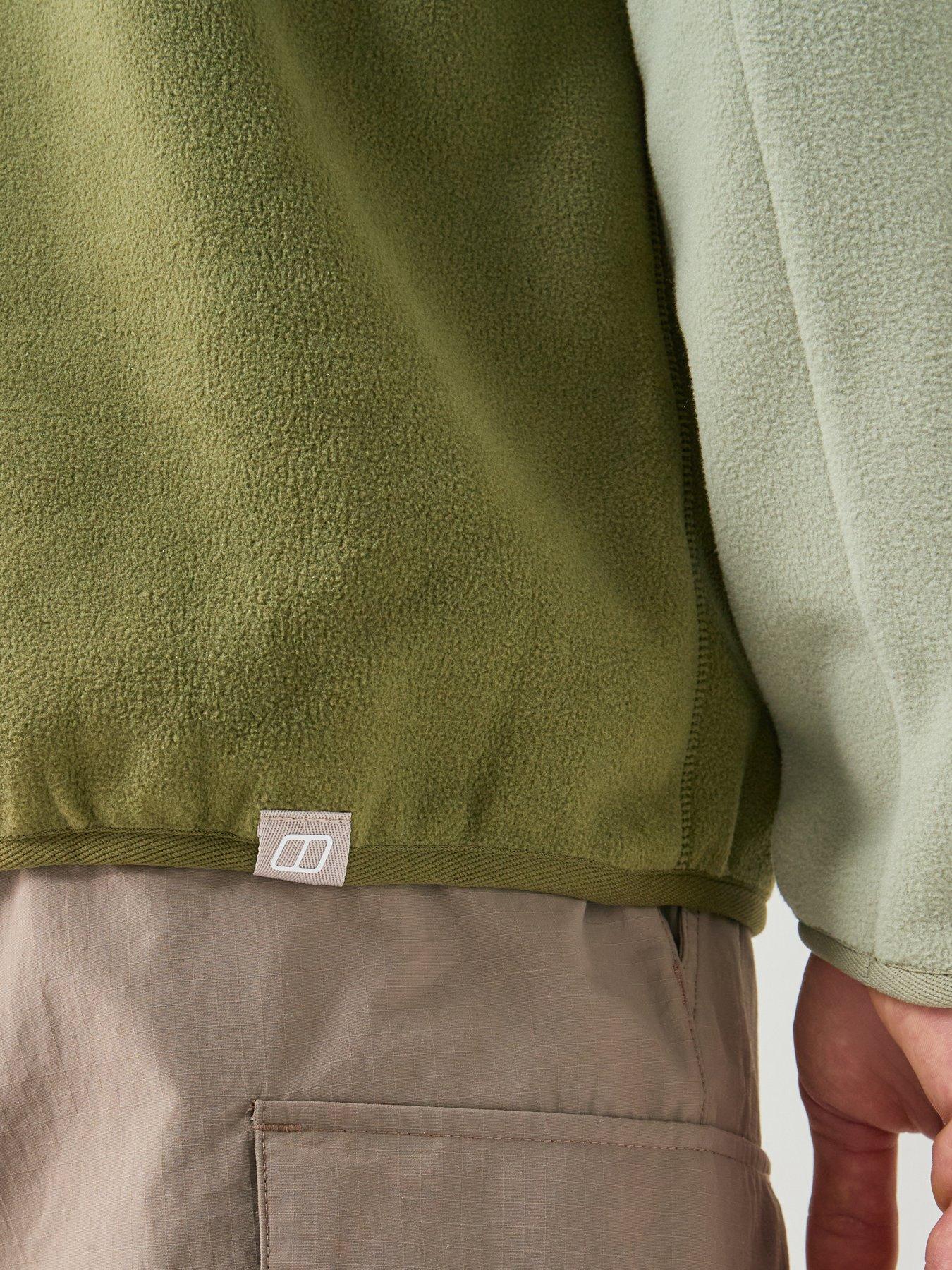  image of berghaus-mens-felltop-snap-pullover-fleece-green