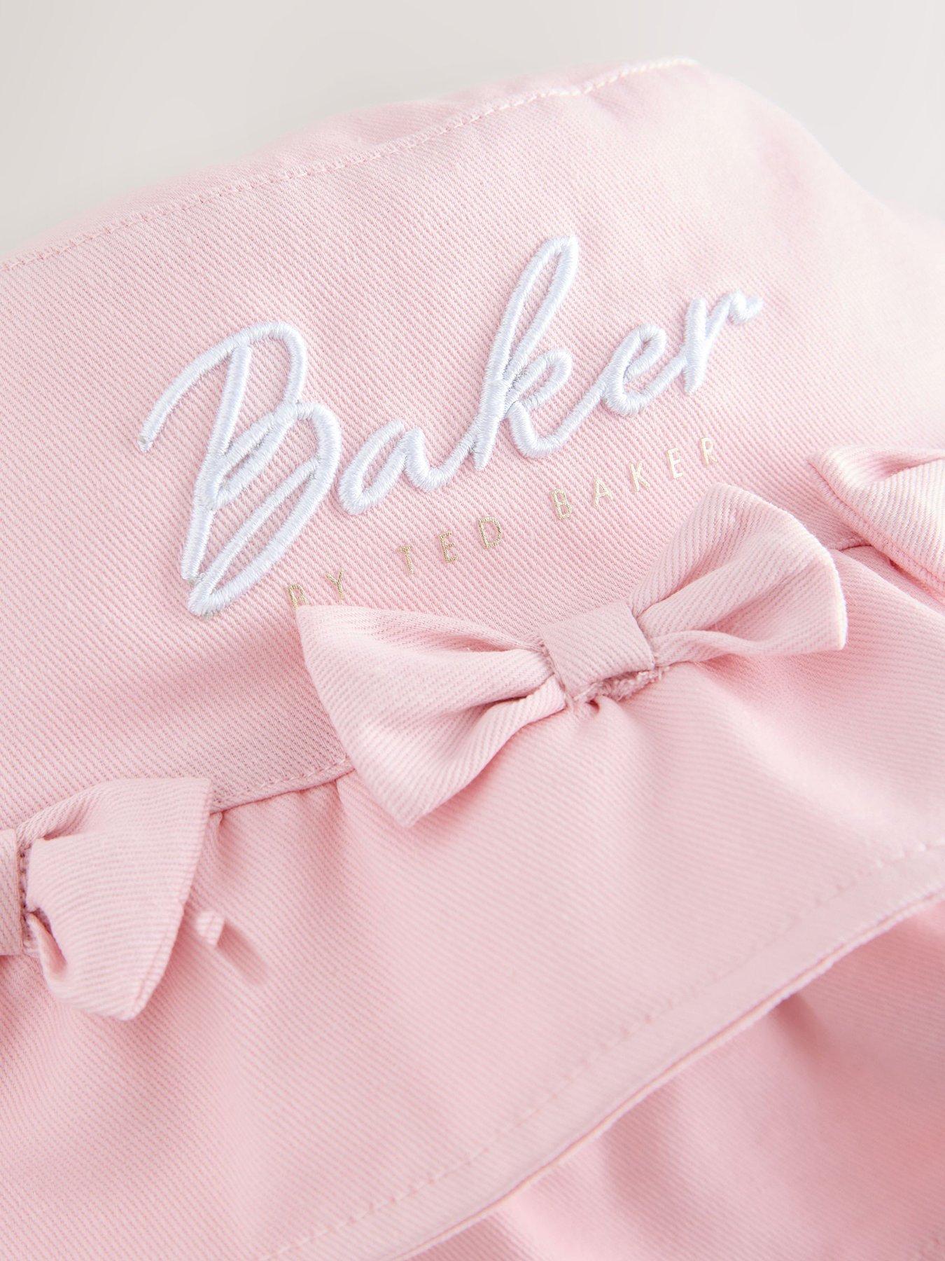 Image 4 of 6 of Ted Baker Girls Bow Logo Bucket Hat - Pink