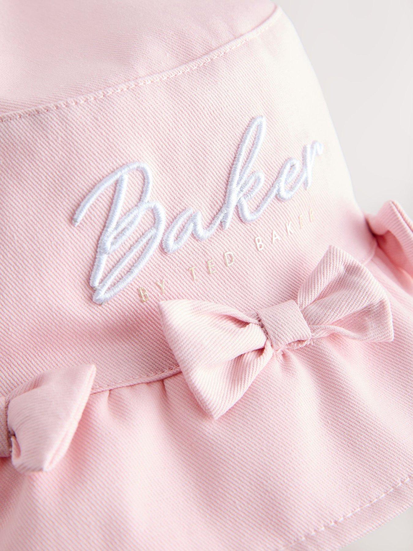 Image 5 of 6 of Ted Baker Girls Bow Logo Bucket Hat - Pink