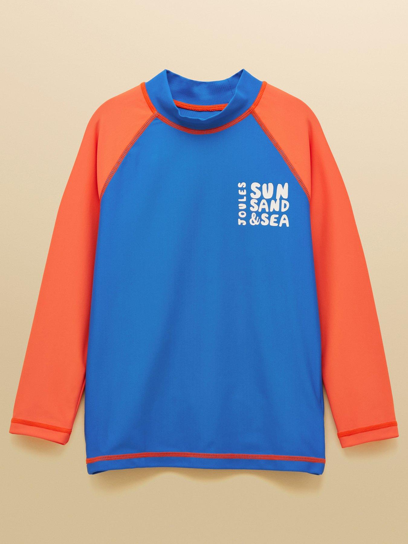 Joules Boys Wave Rash Vest - Blue