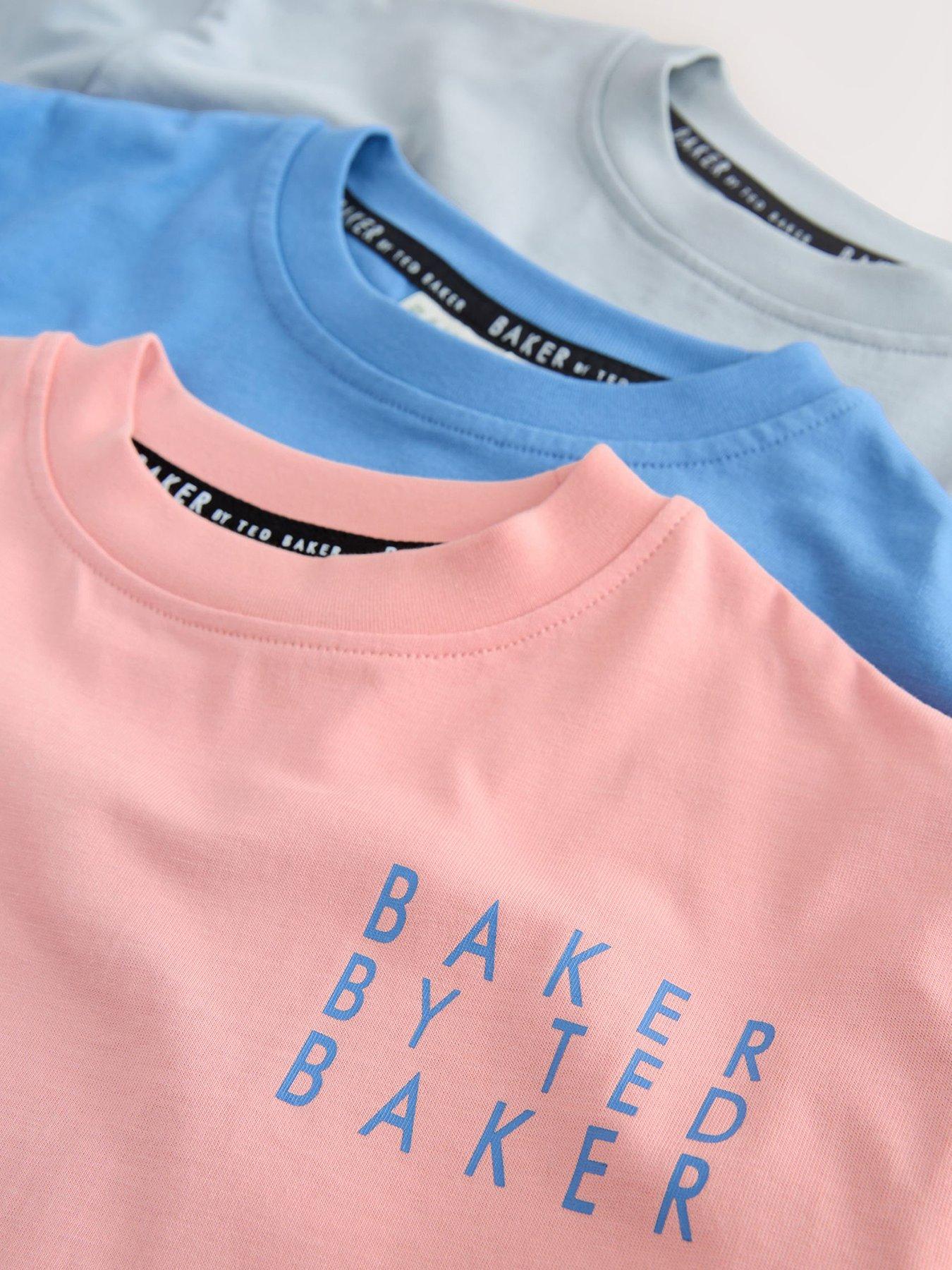 Image 2 of 6 of Ted Baker Boys Logo Graphic 3 Pack T-shirts - Multi