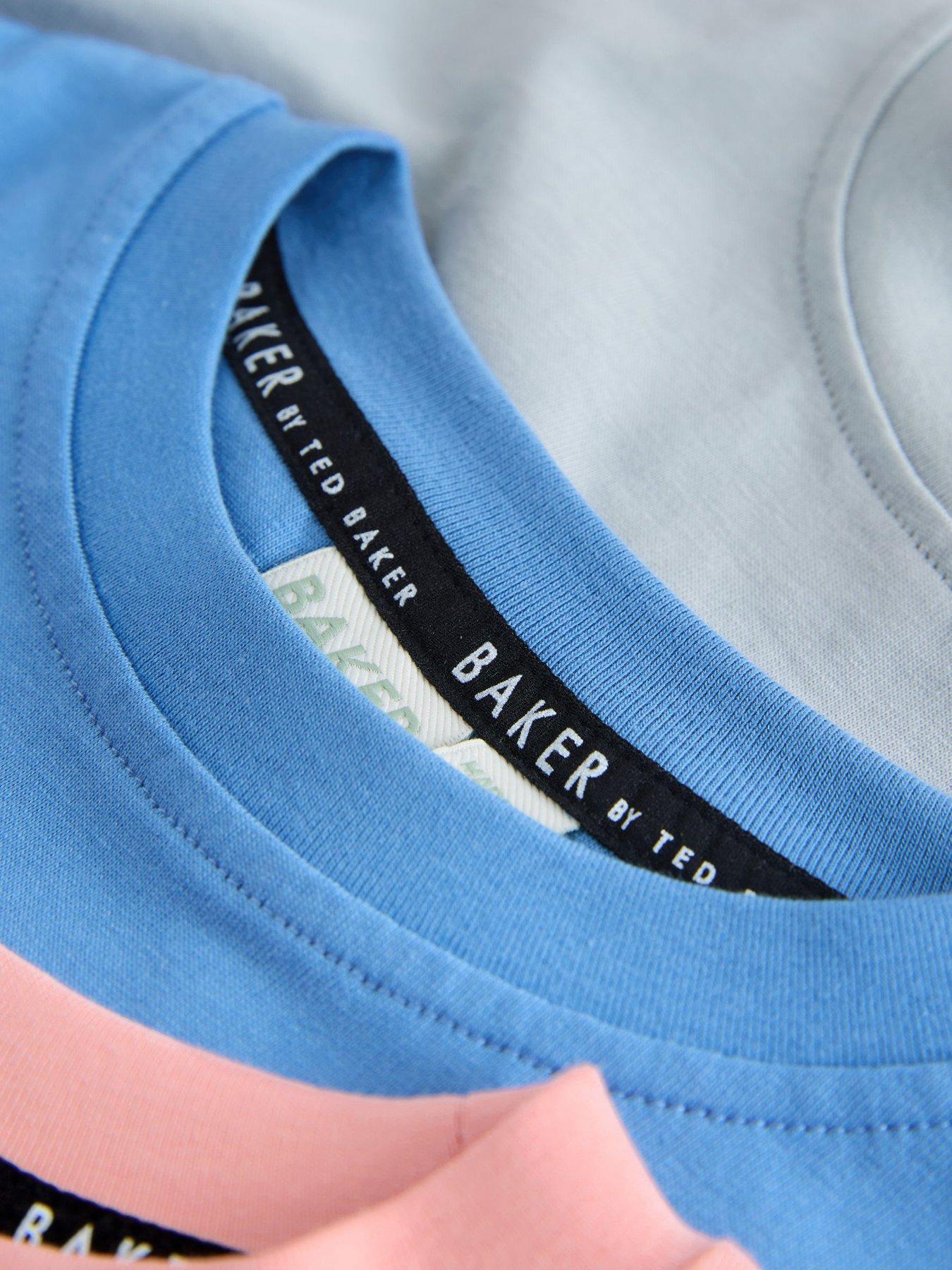 Image 6 of 6 of Ted Baker Boys Logo Graphic 3 Pack T-shirts - Multi