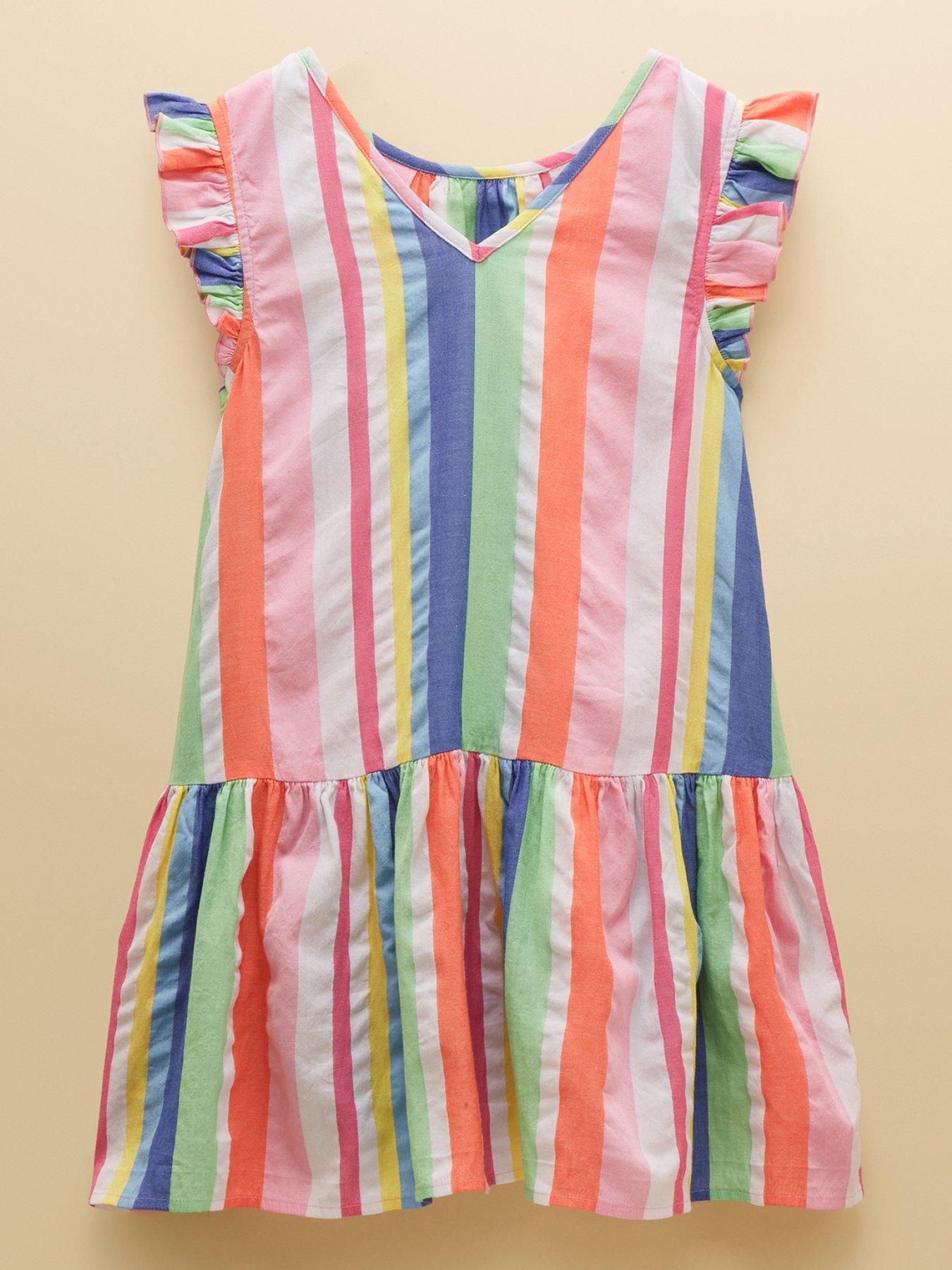 Image 2 of 5 of Joules Girls Laura Stripe Sleeveless Dress - Multi