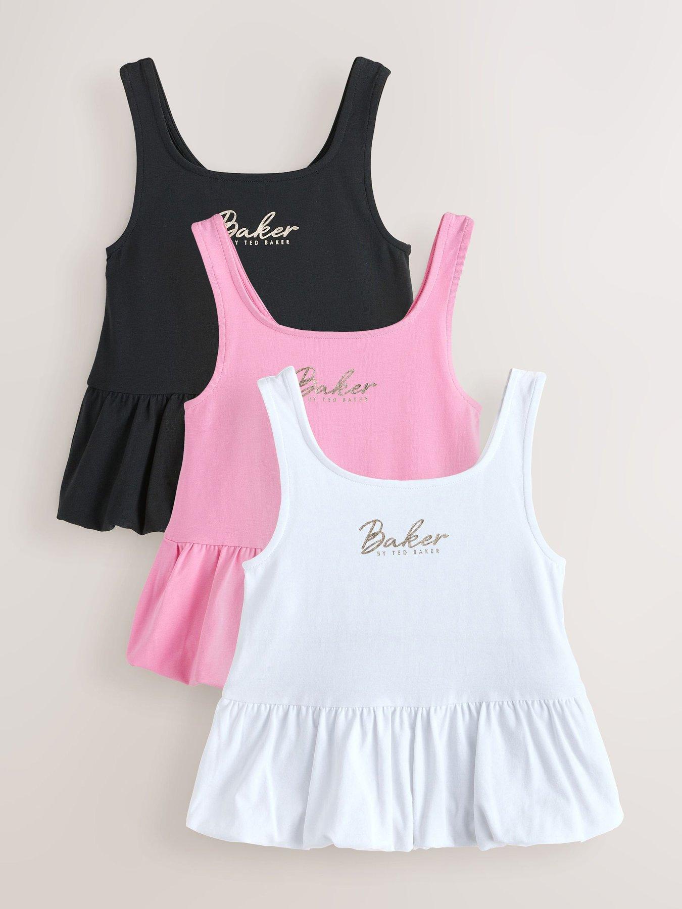  image of ted-baker-girls-3-pack-bubble-hem-vests-multi