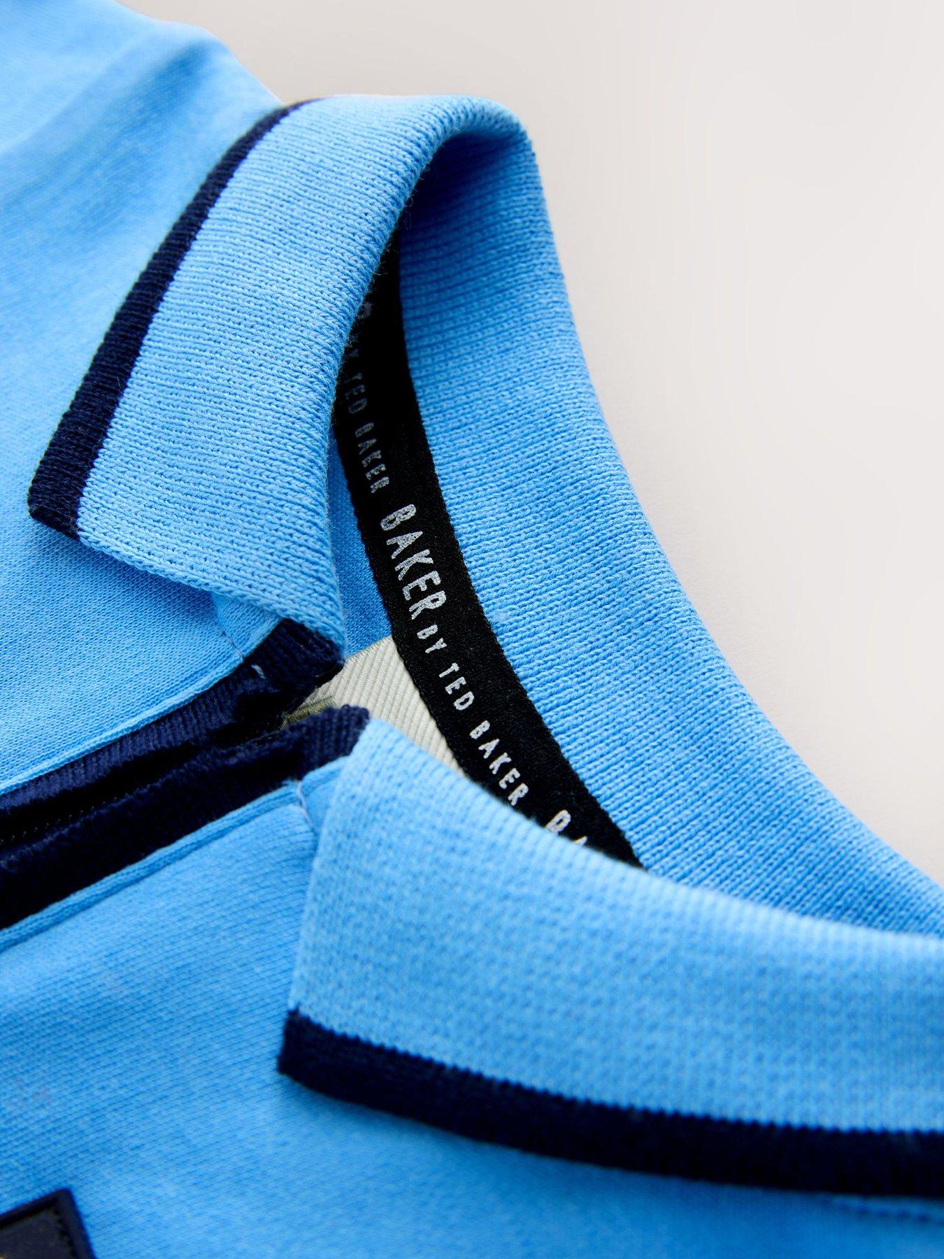 Image 4 of 6 of Ted Baker Baby Boys Romper &amp; Hat Set - Blue