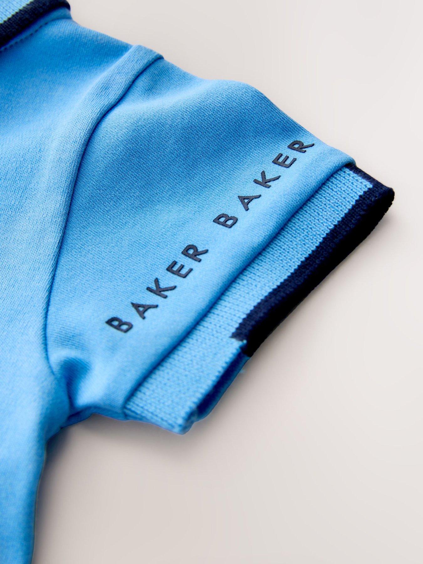 Image 6 of 6 of Ted Baker Baby Boys Romper &amp; Hat Set - Blue
