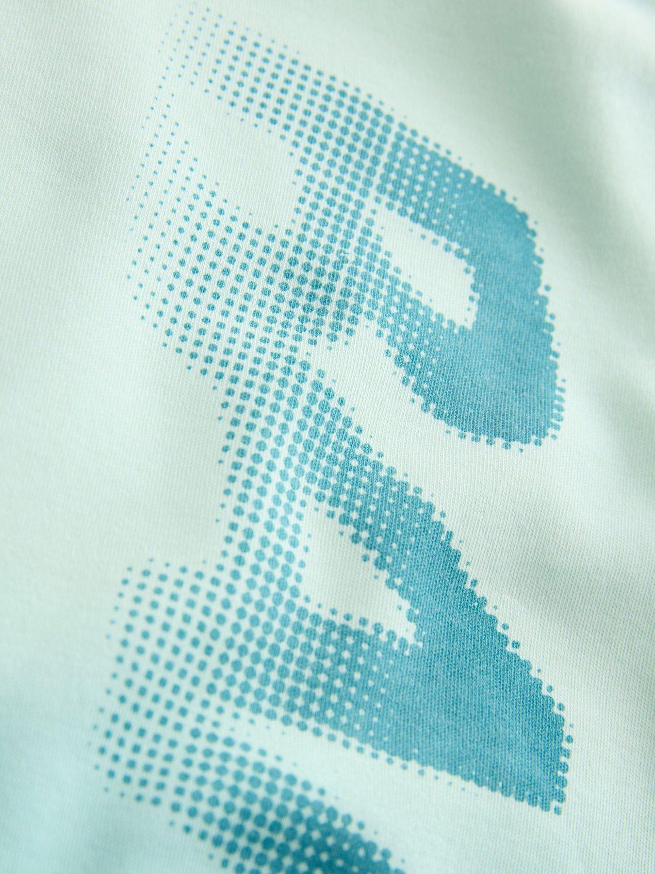 Image 4 of 5 of Ted Baker Baby Boys Ombre Rompersuit - Blue