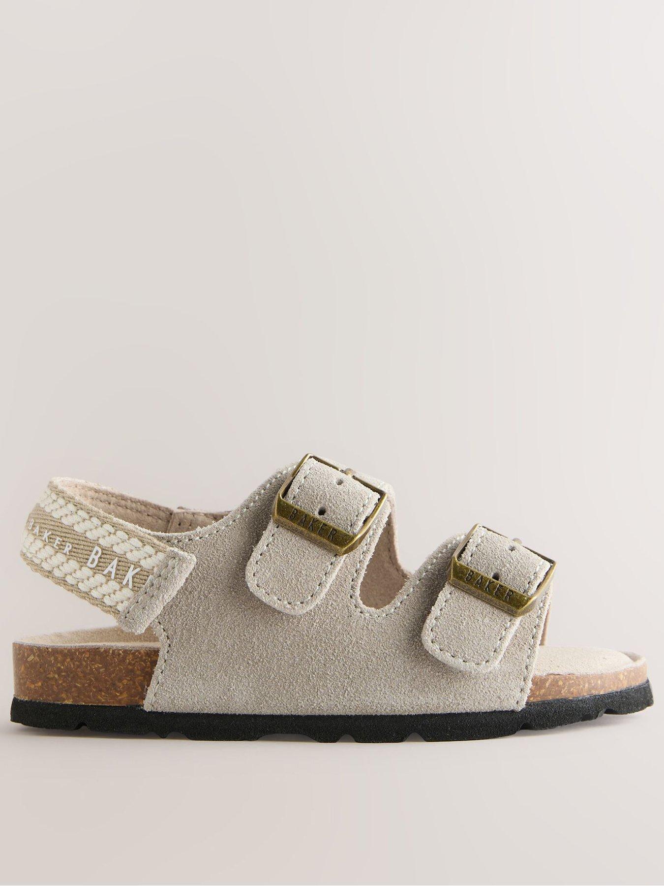 Ted Baker Younger Boys Logo Strap Sandals - Beige