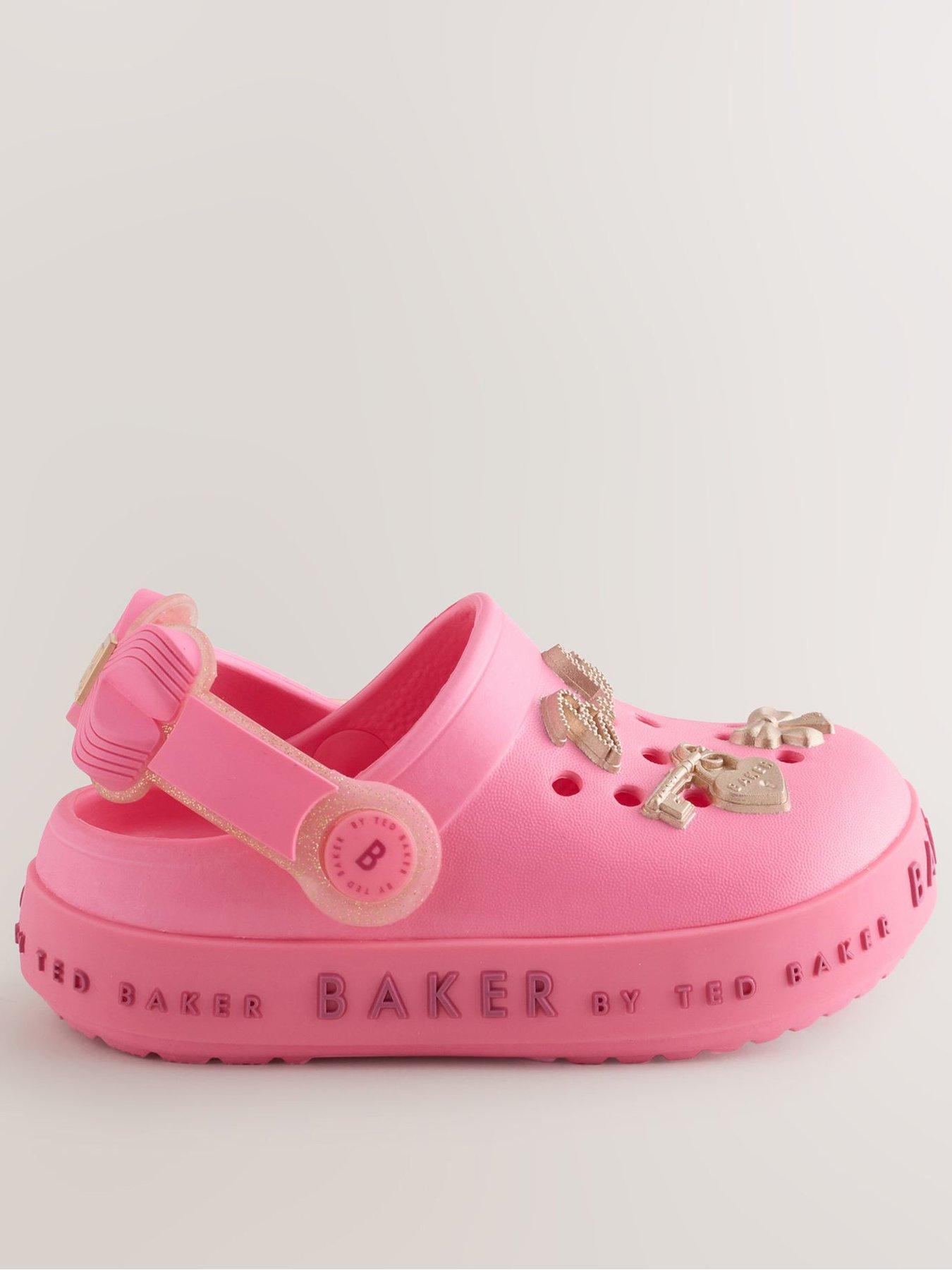 Ted Baker Younger Girls Charm Clog Sandals - Pink