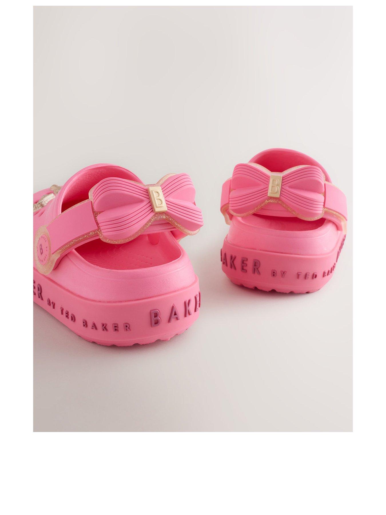 Image 3 of 6 of Ted Baker Younger Girls Charm Clog Sandals - Pink
