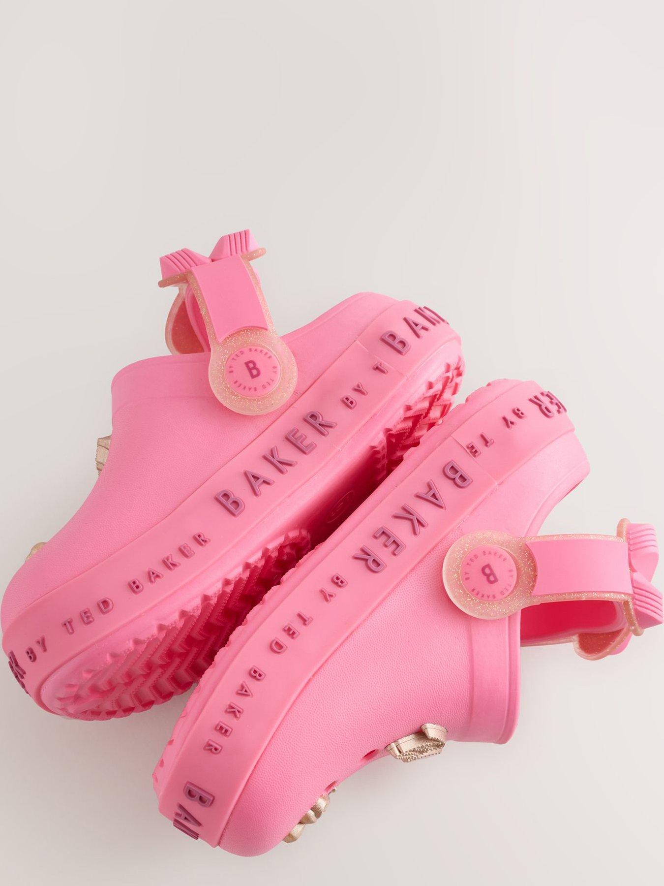 Image 4 of 6 of Ted Baker Younger Girls Charm Clog Sandals - Pink