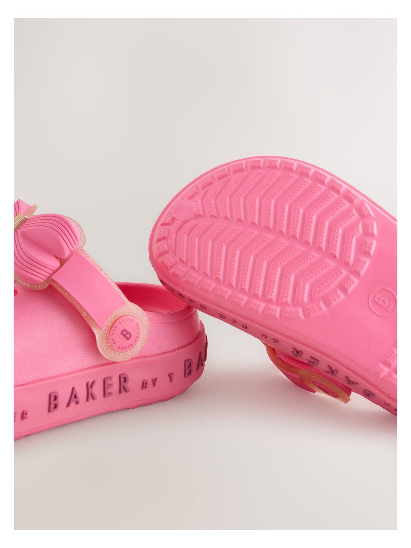 Image 5 of 6 of Ted Baker Younger Girls Charm Clog Sandals - Pink