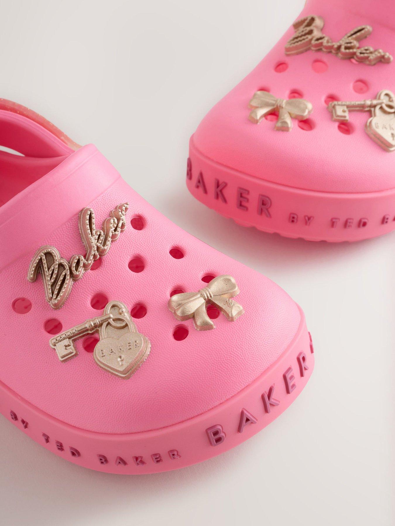 Image 6 of 6 of Ted Baker Younger Girls Charm Clog Sandals - Pink