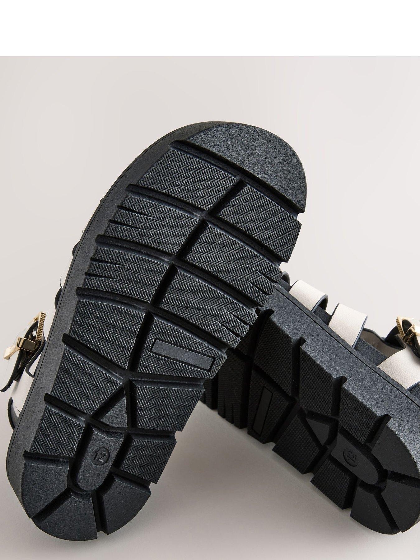 Image 5 of 6 of Ted Baker Girls Chunky Buckle Sandals - White